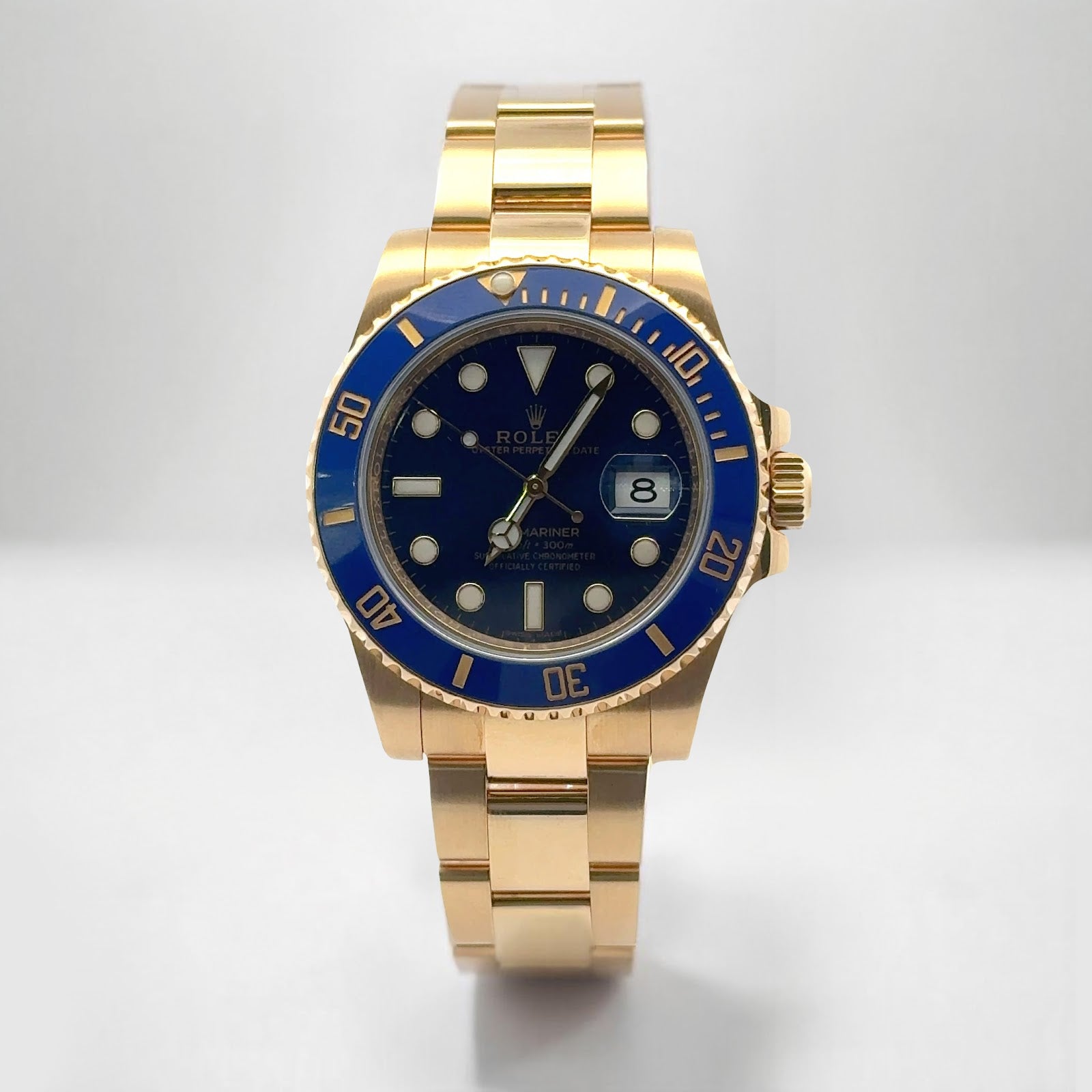 2016 Rolex Submariner #116618LB - Ceramic Blue Yellow Gold