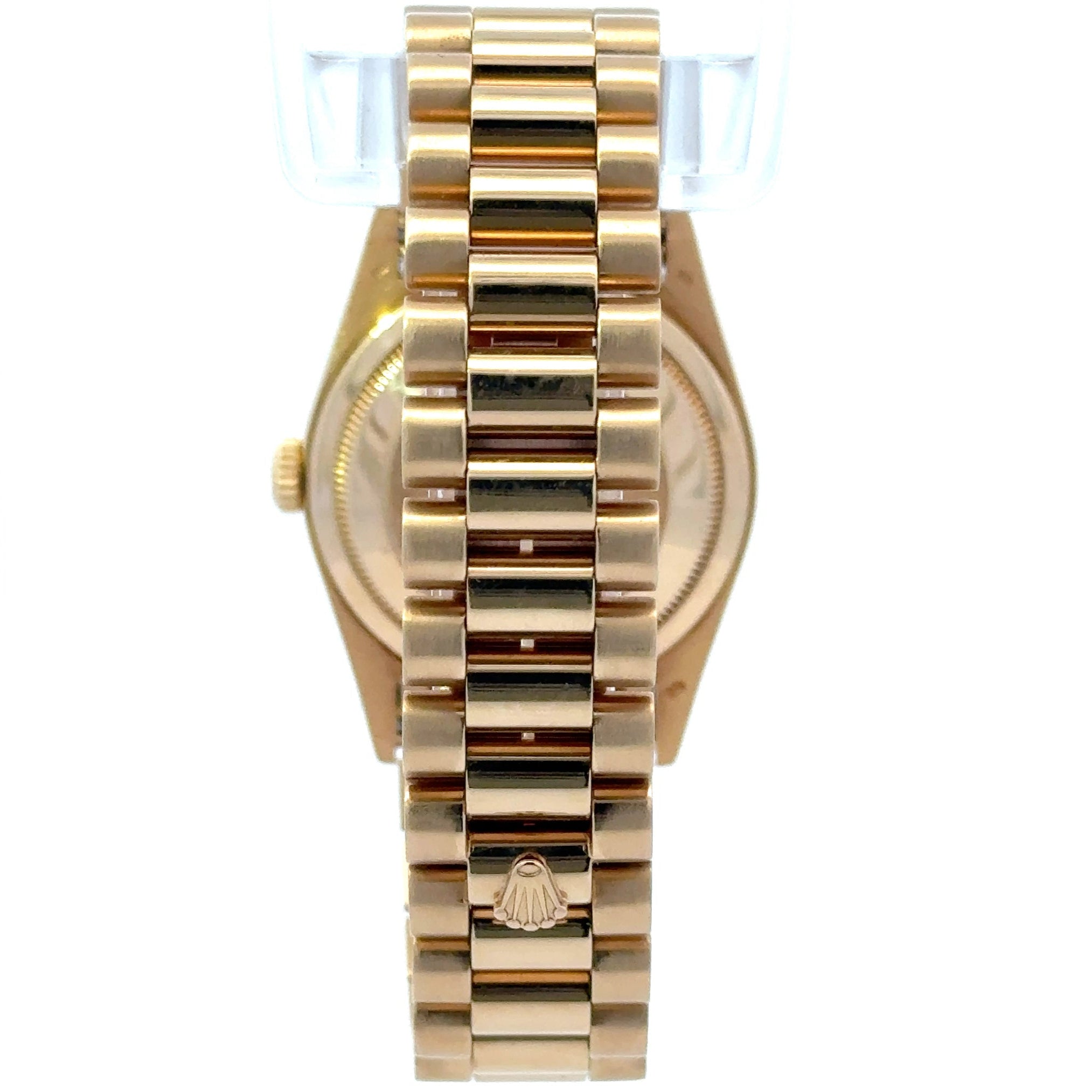 1990 Rolex Day-Date #18238 - Gold President Black Dial Double Quick