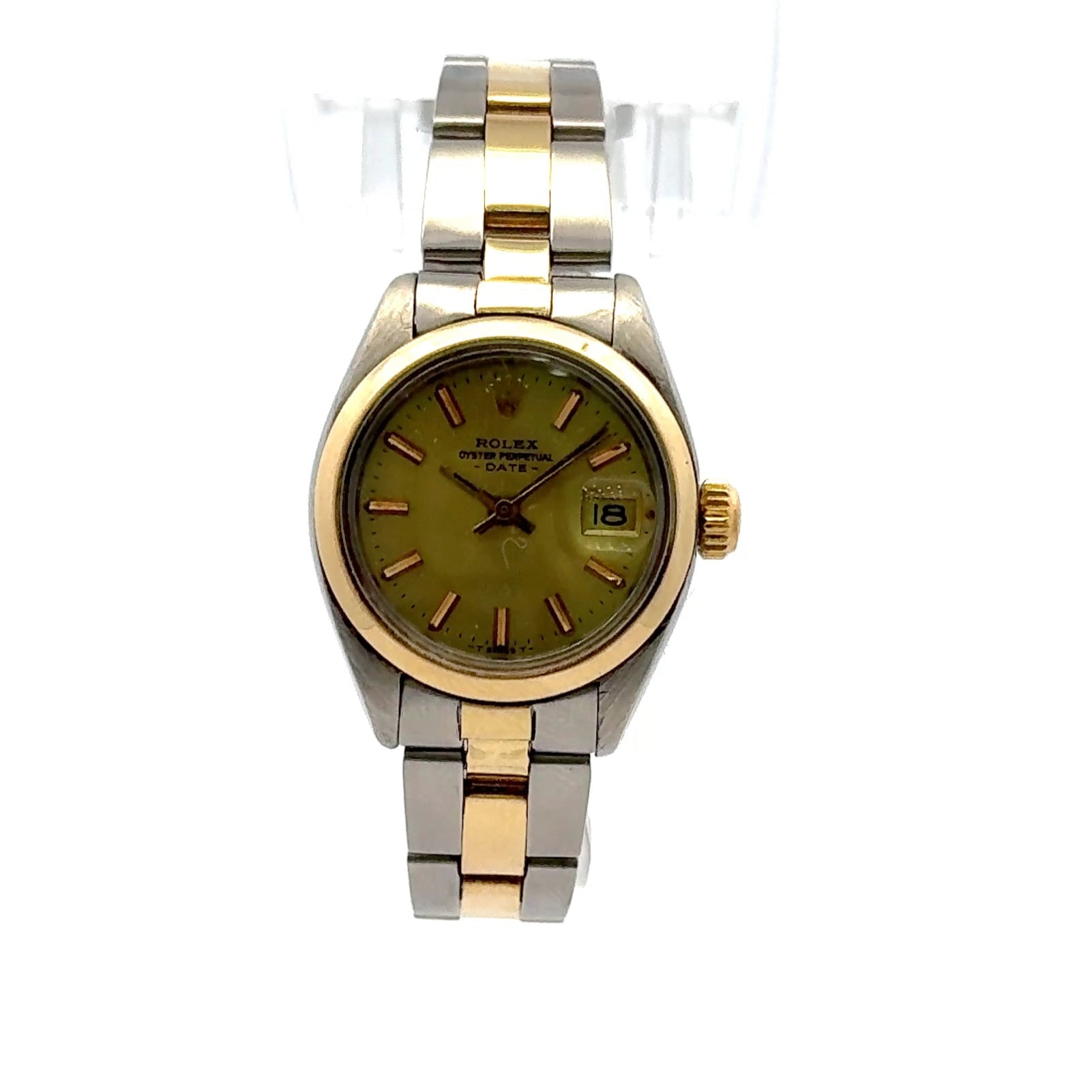 1979 Rolex Date #6916 26mm Ladies Gold Oyster Two Tone