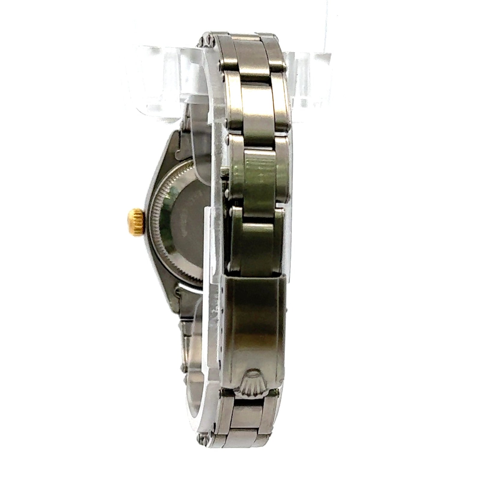 1978 Rolex Date #6917 26mm Ladies Roman Numerals White Fluted Bezel 18K
