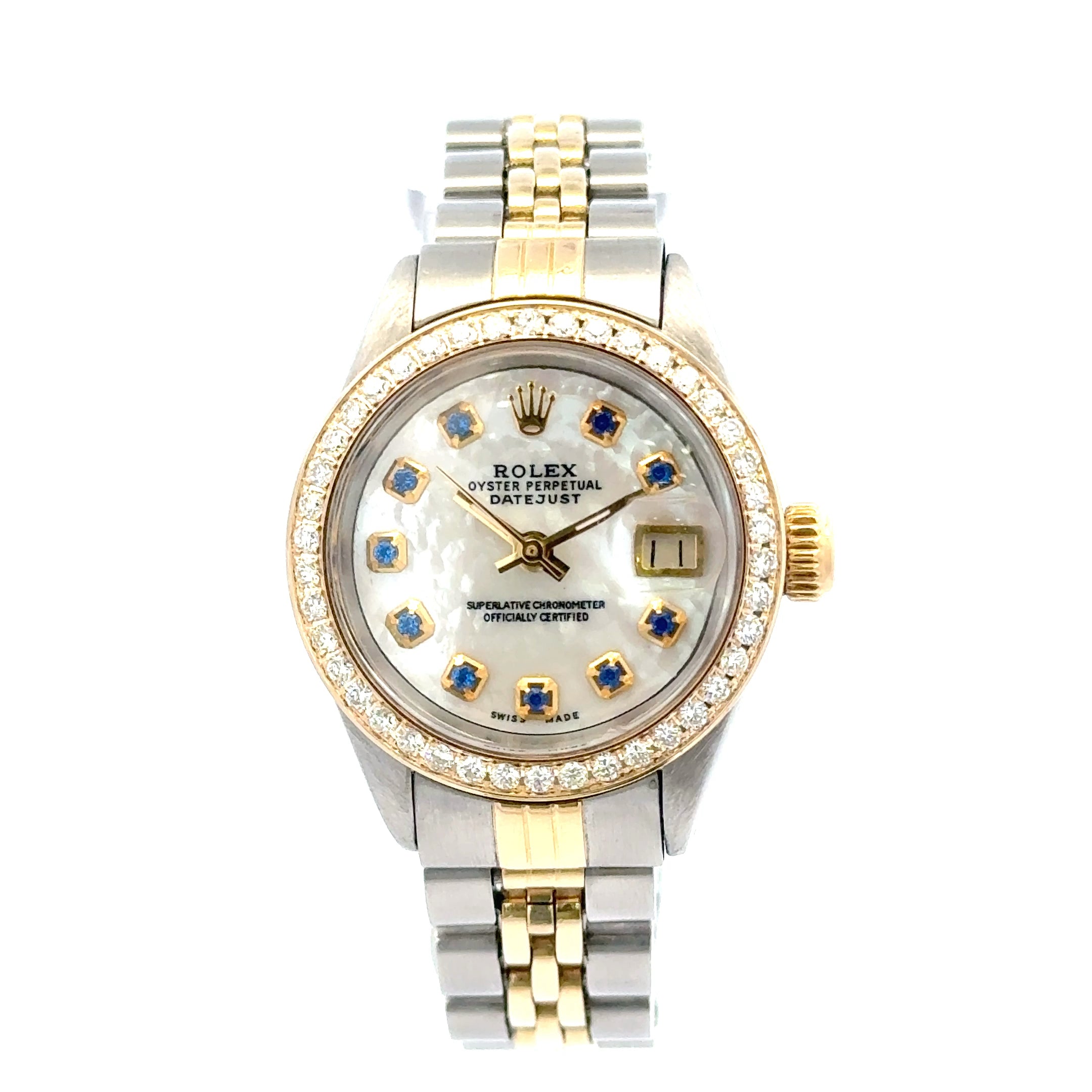 1979 Rolex Datejust #6917 - Oyster Perpetual Jubilee Two-Tone With Diamond Bezel & Sapphire Dial