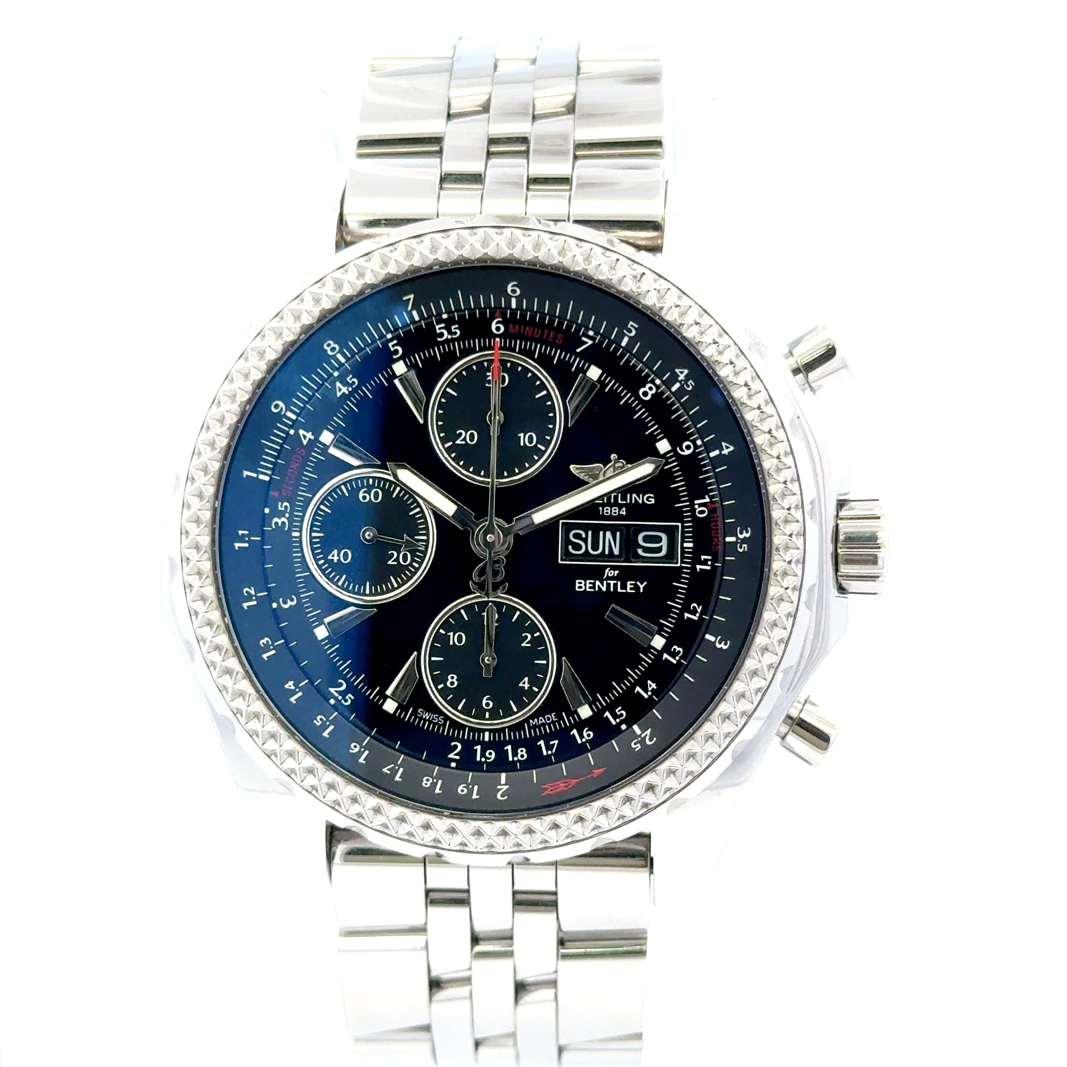 2016 Breitling Bentley #A133622 - Blue Dial With Designed Bezel
