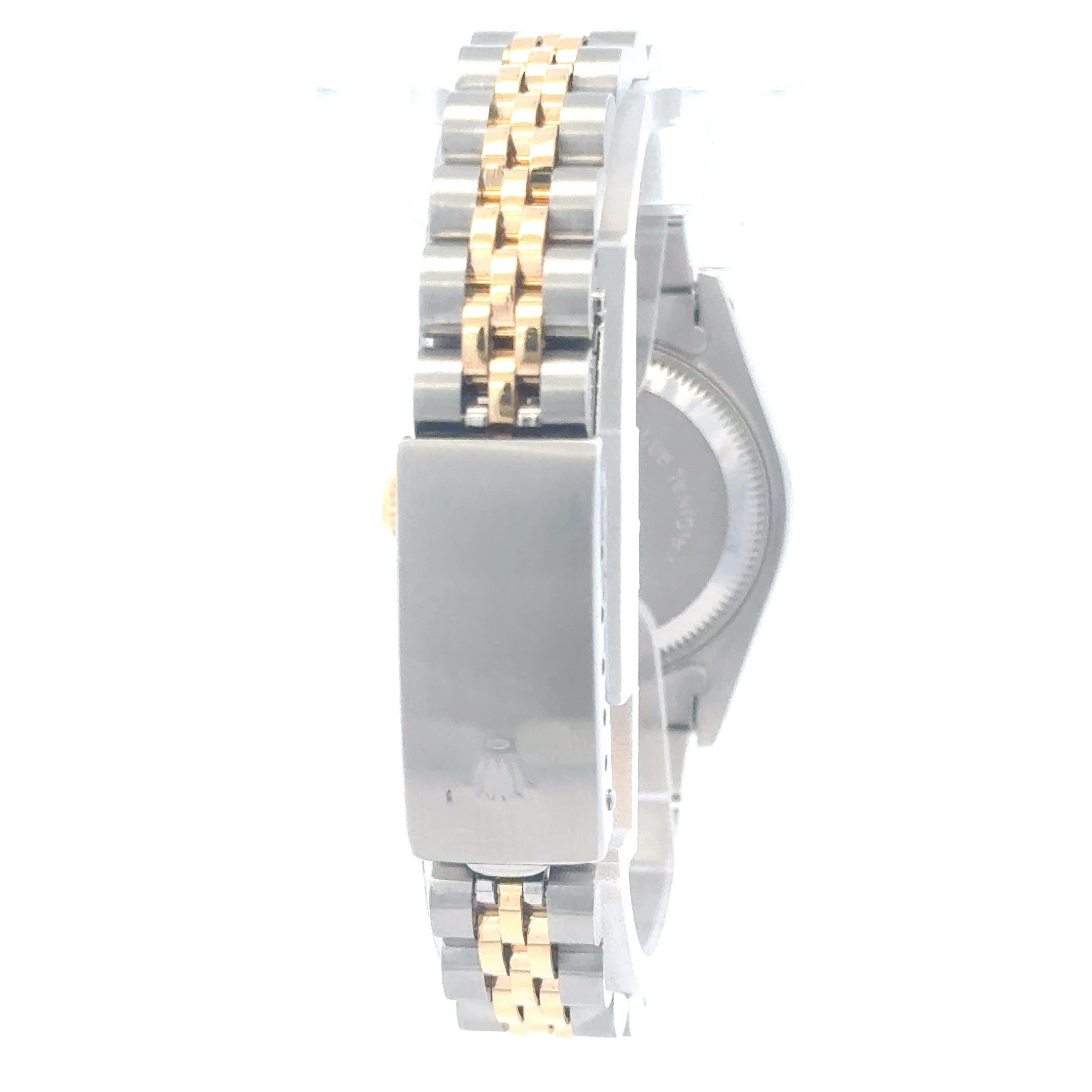 1988 Rolex Datejust #69173 - Oyster Perpetual Jubilee White Mother Of Pearl With Emerald Dial & diamond Bezel