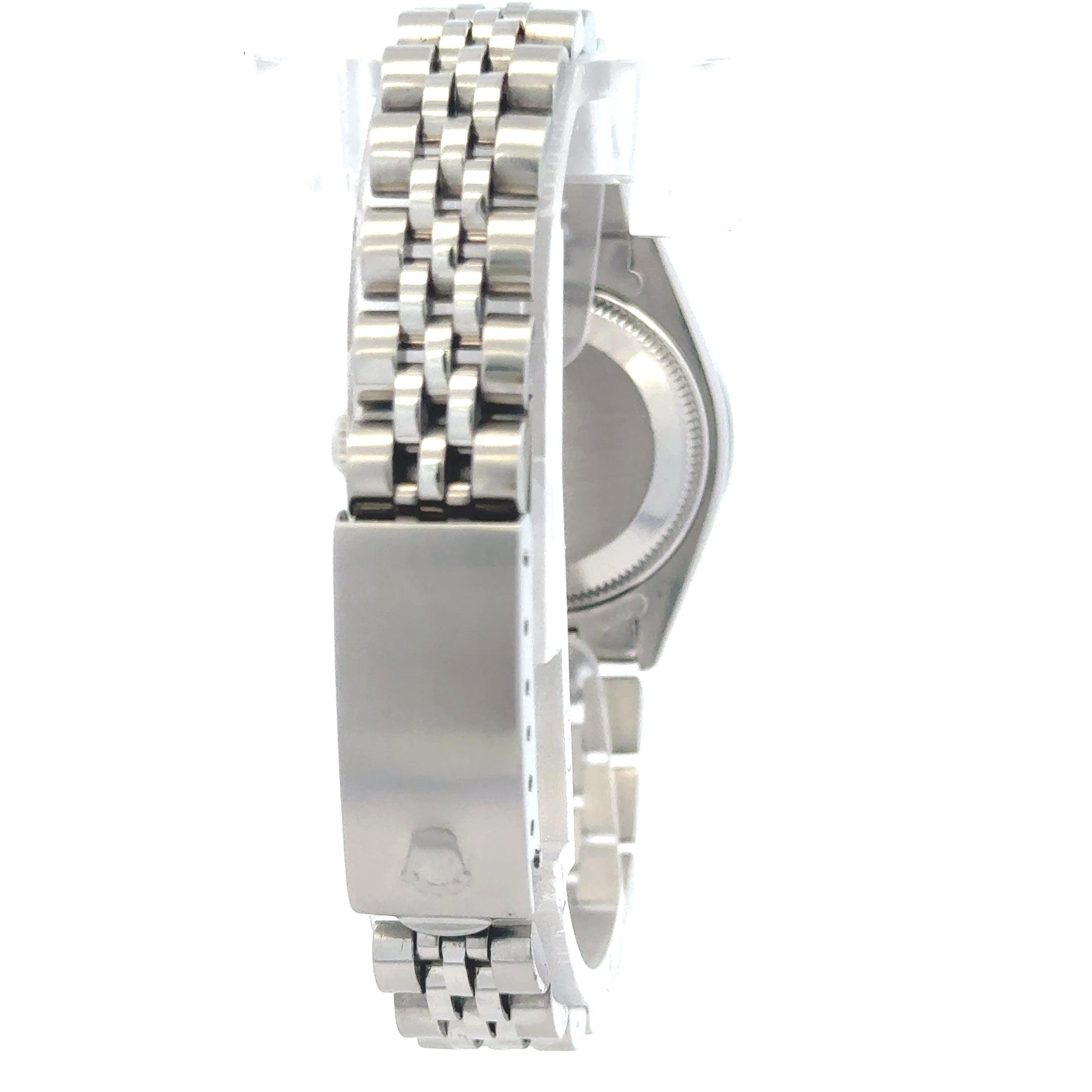 1974 Rolex Datejust #6919 - 26mm Ladies Diamond Bezel & MOP Ruby Dial Jubilee Band