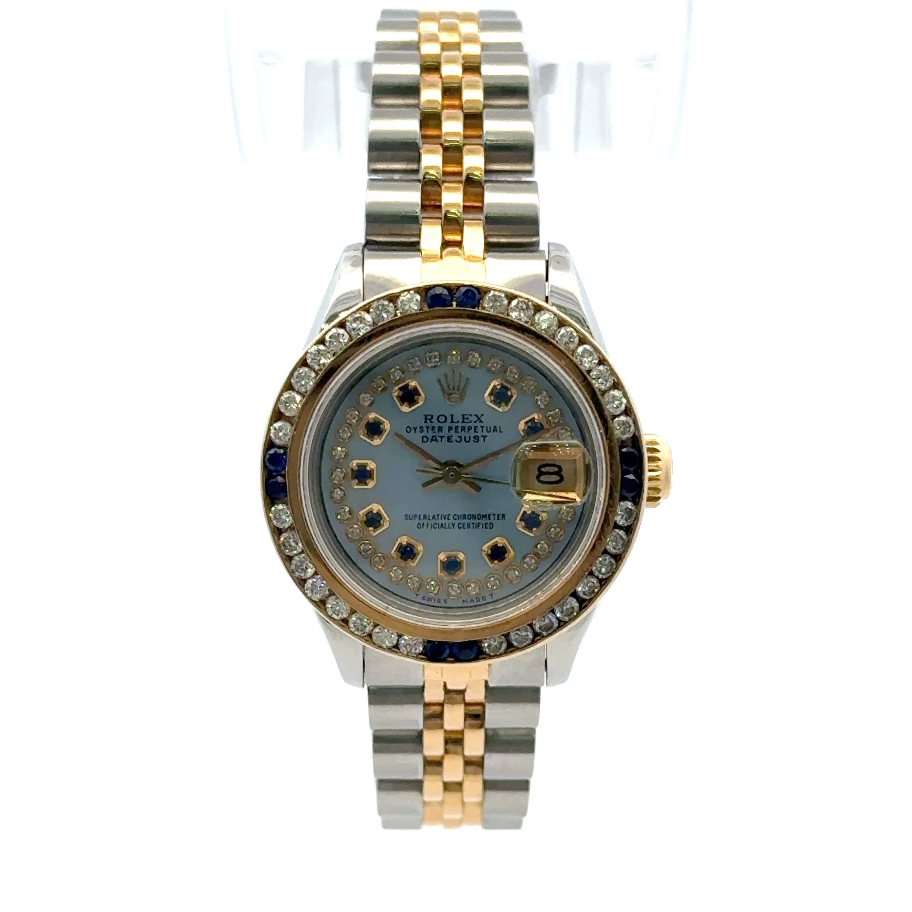 1982 Rolex Datejust #6917 - 26mm Ladies Jubilee Two Tone Diamond Dial & Diamond Bezel