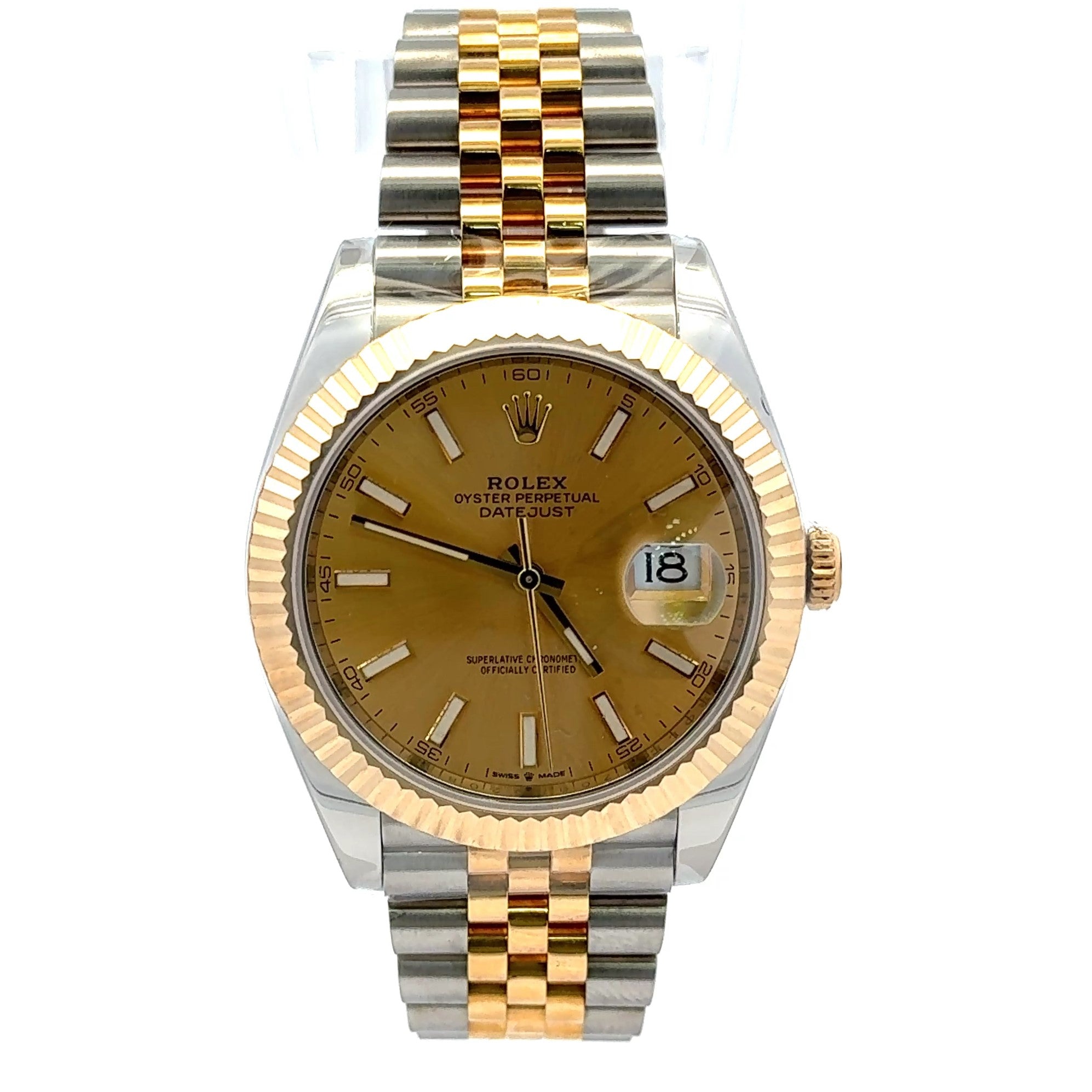 2020 Rolex Datejust # 126333 - Fluted Bezel Yellow Gold 18k 41mm