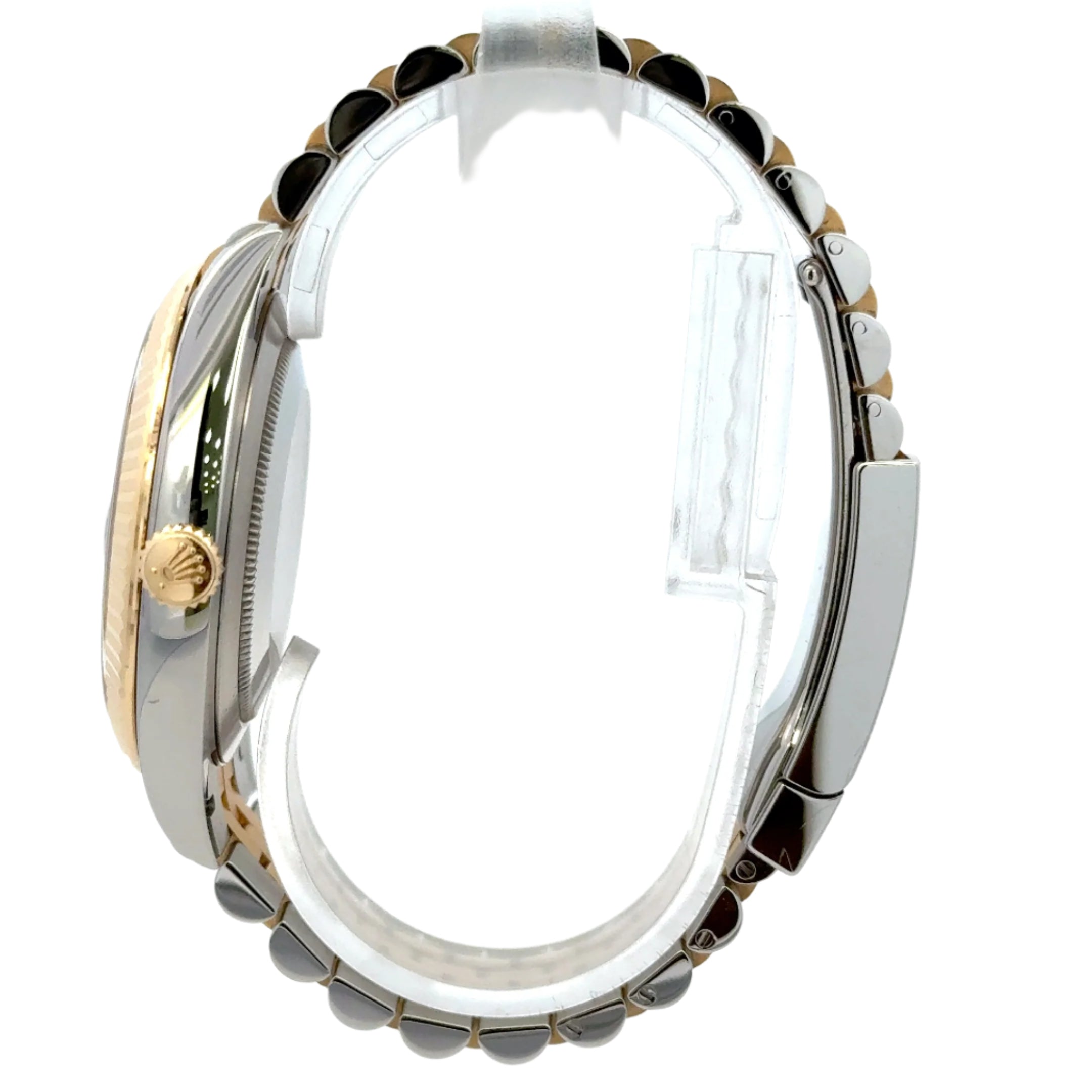 2024 Rolex Datejust #126333 - 41mm Jubilee Black 10 Diamond 18K Fluted Bezel Yellow Gold