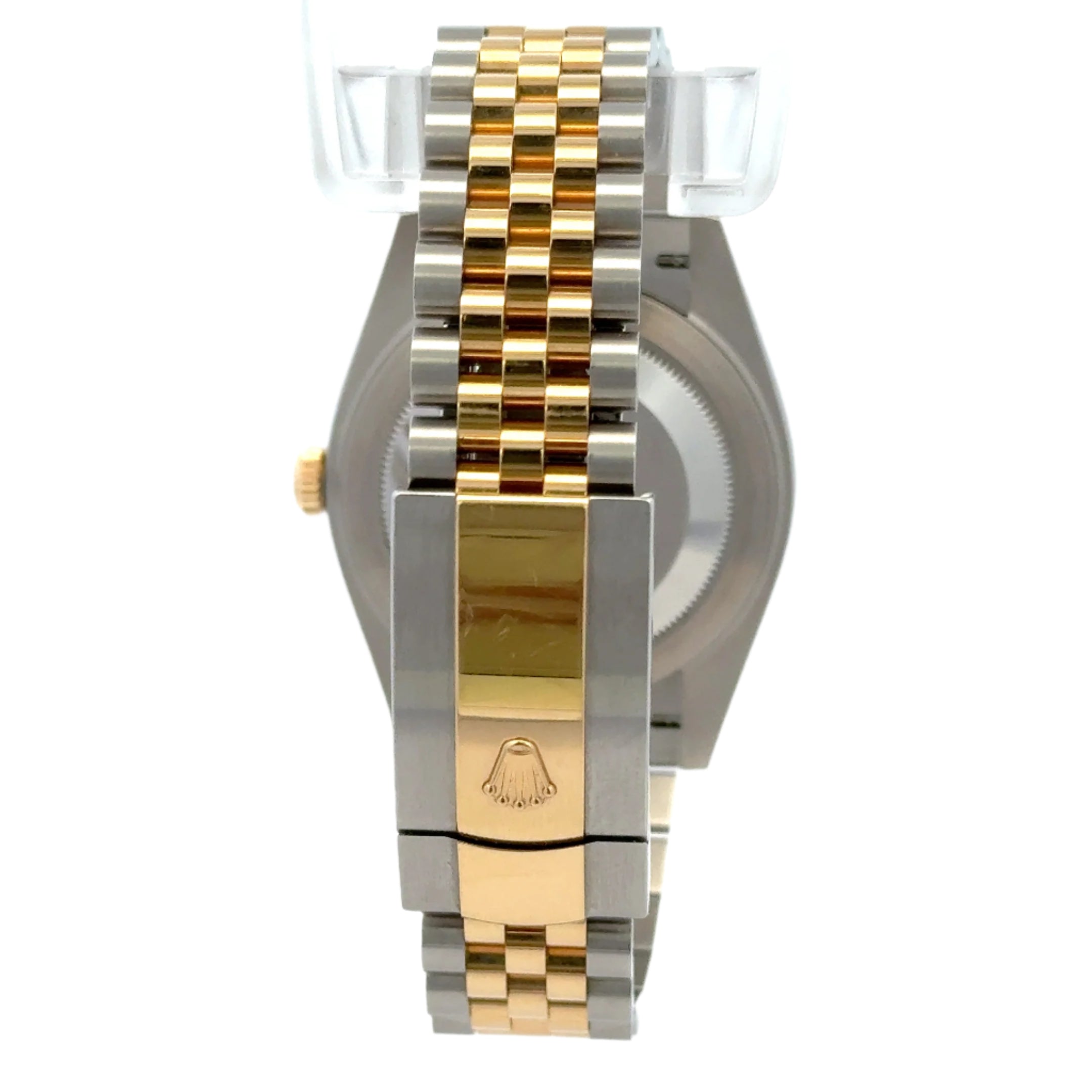 2024 Rolex Datejust #126333 - 41mm Jubilee Black 10 Diamond 18K Fluted Bezel Yellow Gold