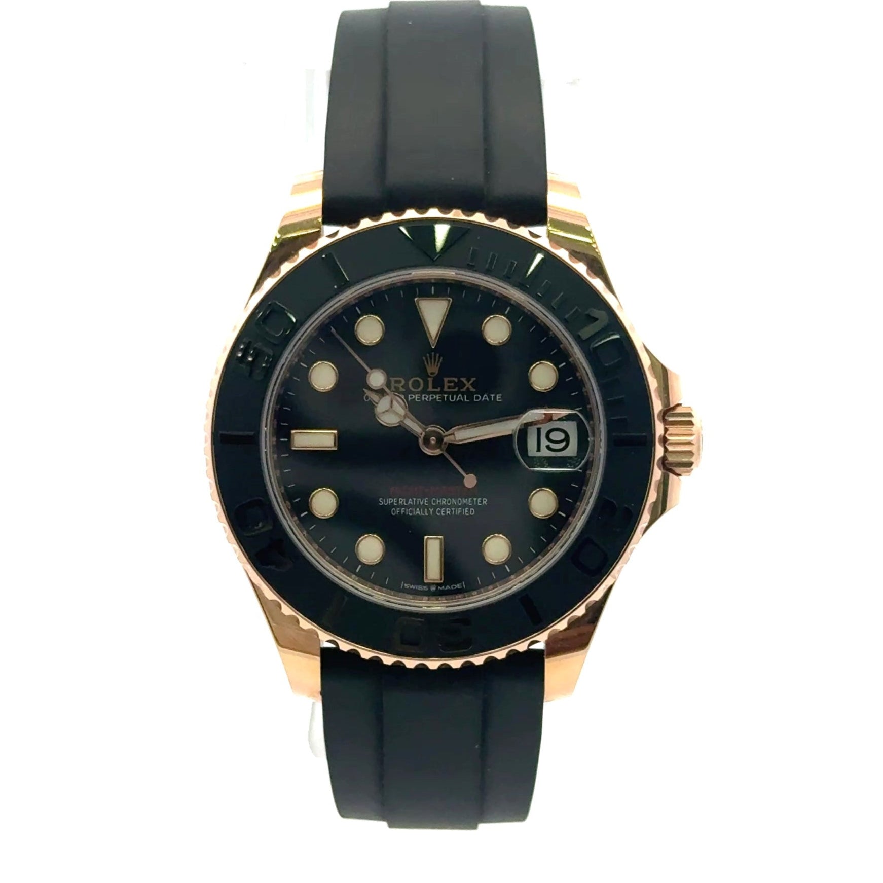 2021 Rolex Yacht-Master 2 #268655 - Black Dial & Bezel With Rubber Band