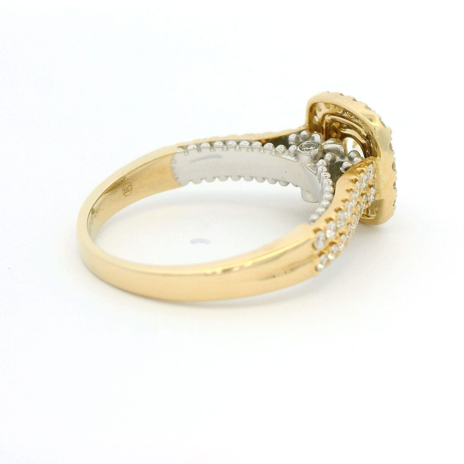 RING 14KW+Y 0.97CTW DIAMOND BRIDAL RING