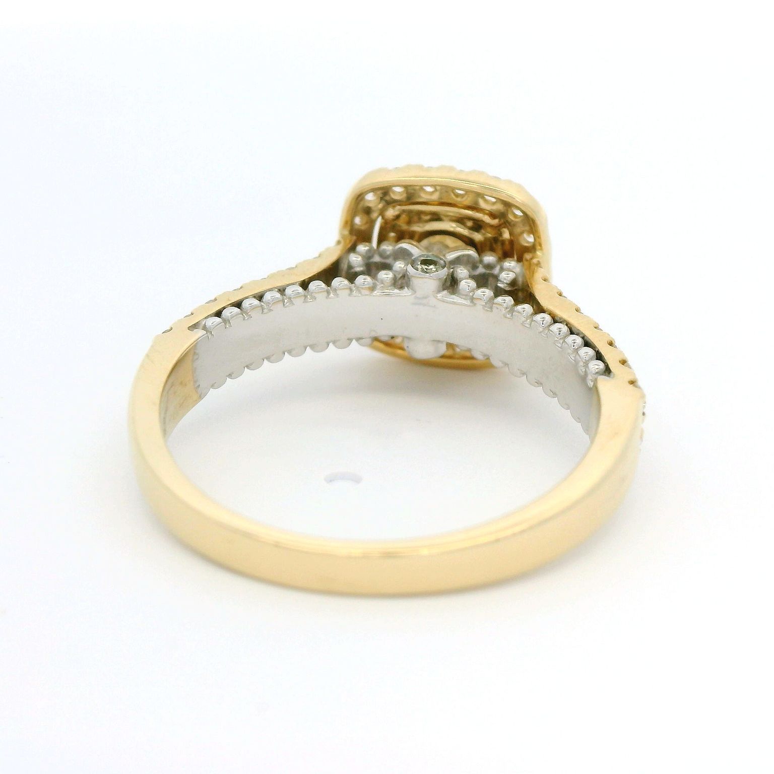 RING 14KW+Y 0.97CTW DIAMOND BRIDAL RING