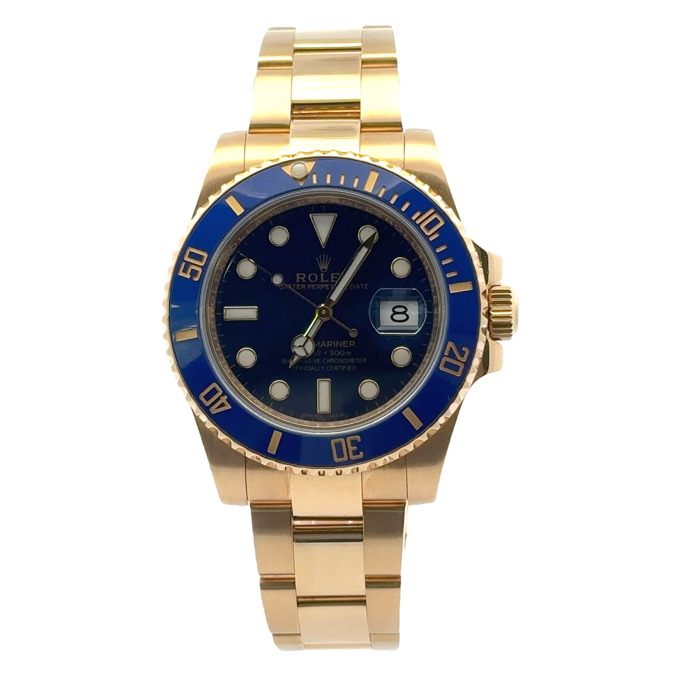 2016 Rolex Submariner #116618LB - Ceramic Blue Yellow Gold