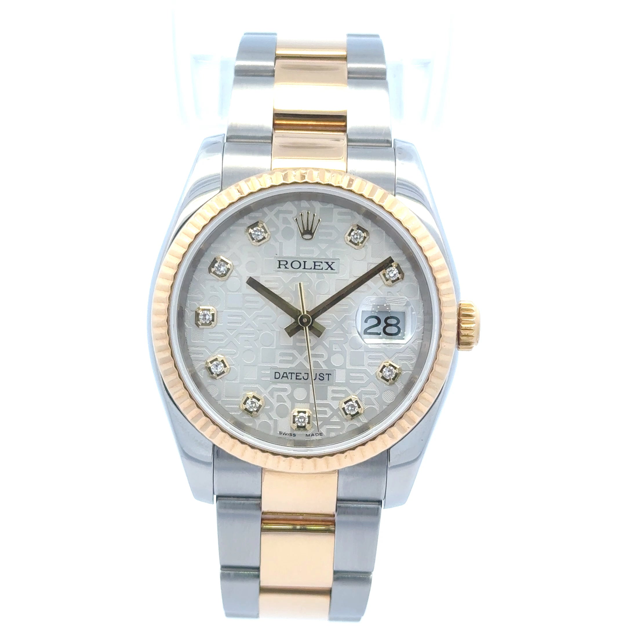 2005 Rolex Datejust #116233 - Gold and Yellow with Diamond Dial