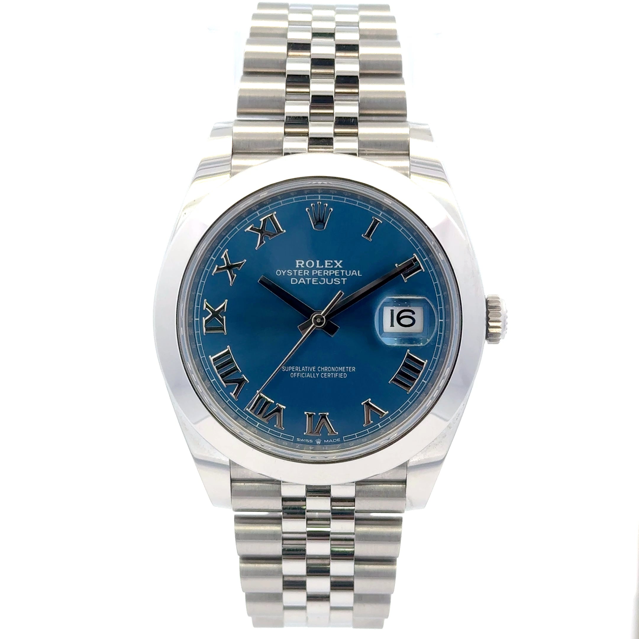 2022 Rolex Datejust II #126300 - Jubilee Bracelet Blue Roman Numerals