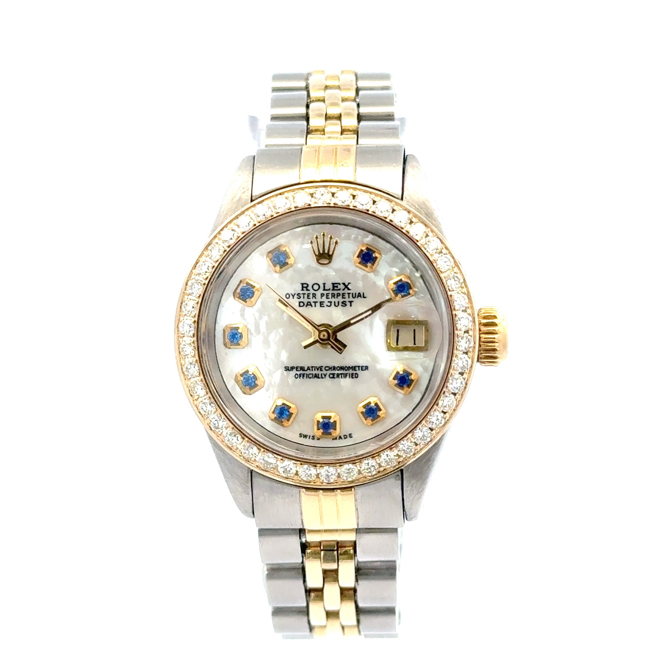 1978 Rolex Datejust #6917 - Oyster Perpetual Jubilee Two-Tone With Diamond Bezel & Sapphire Dial