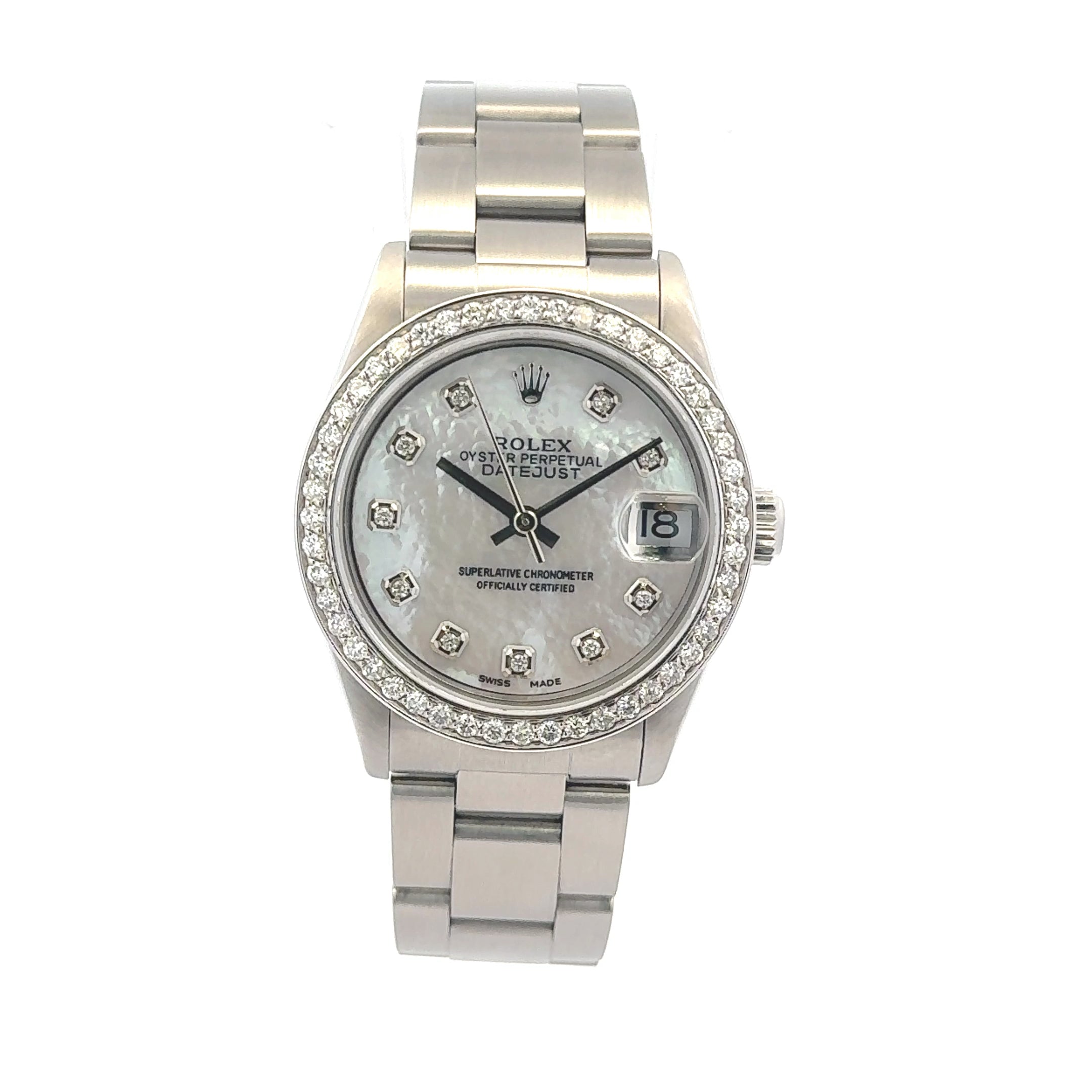 2001 Rolex Datejust #78240- Oyster Perpetual Diamond Dial & Bezel