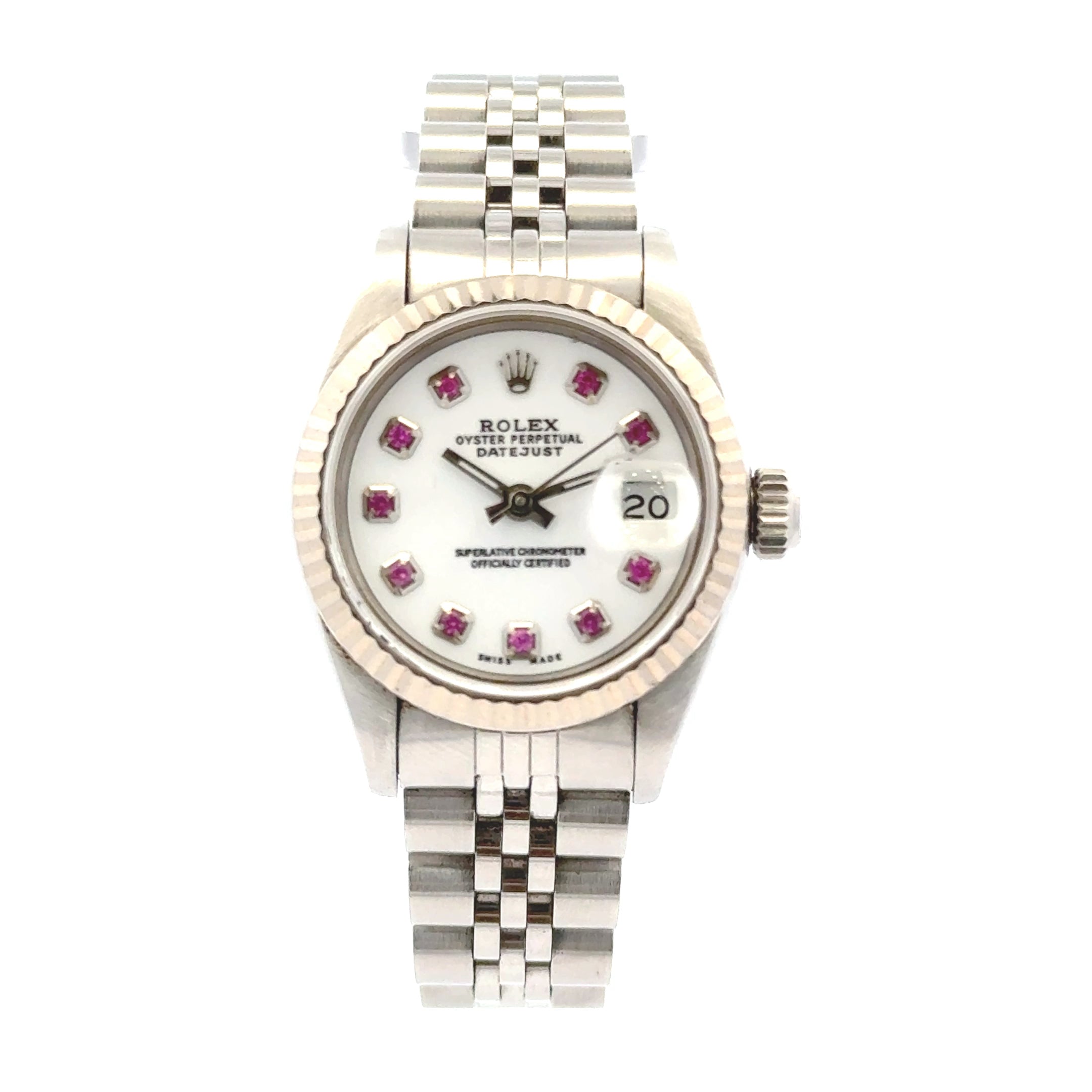 1984 Rolex Datejust #69174 - Oyster Perpetual Jubilee With White Ruby Dial