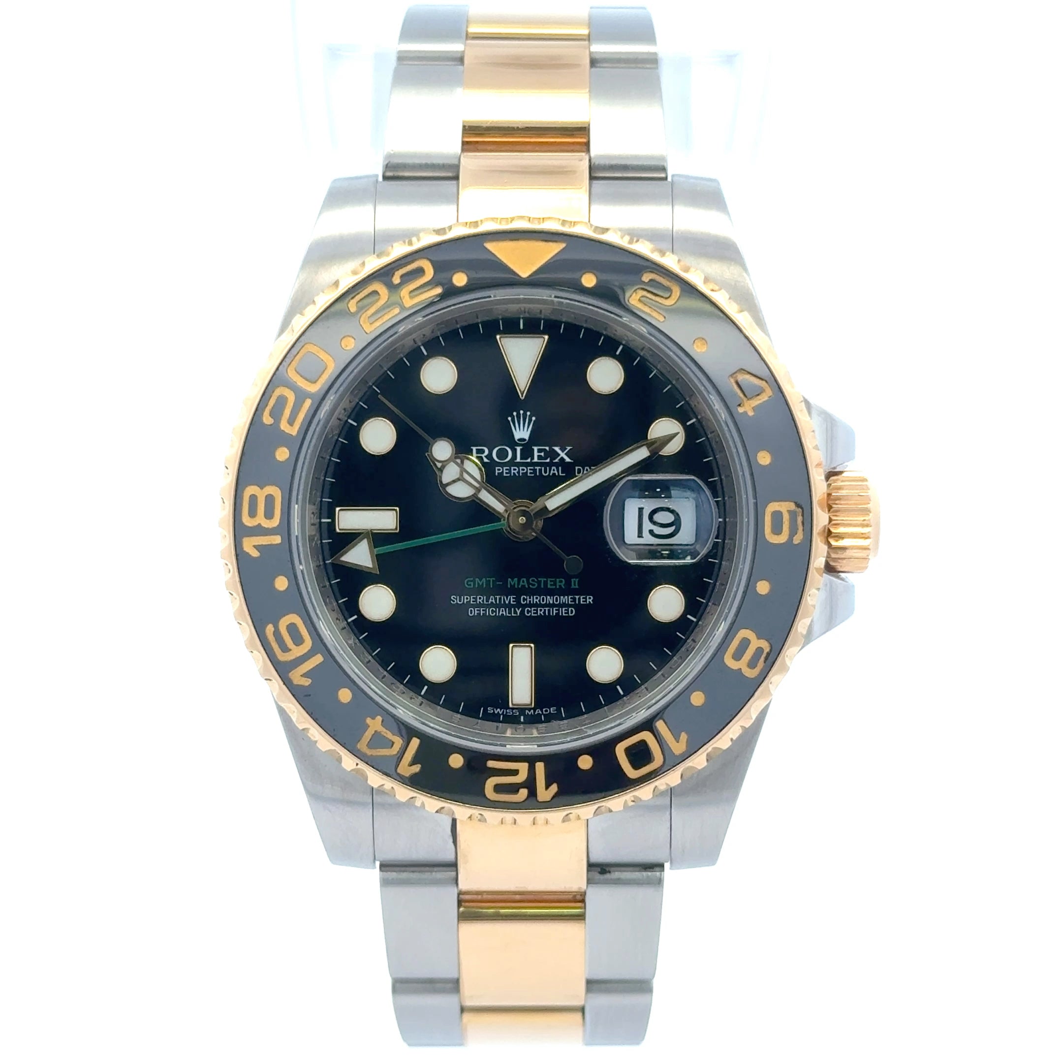 2006 Rolex GMT-Master II #116713 - Oyster Perpetual Date Two-Tone With black Dial & Bezel