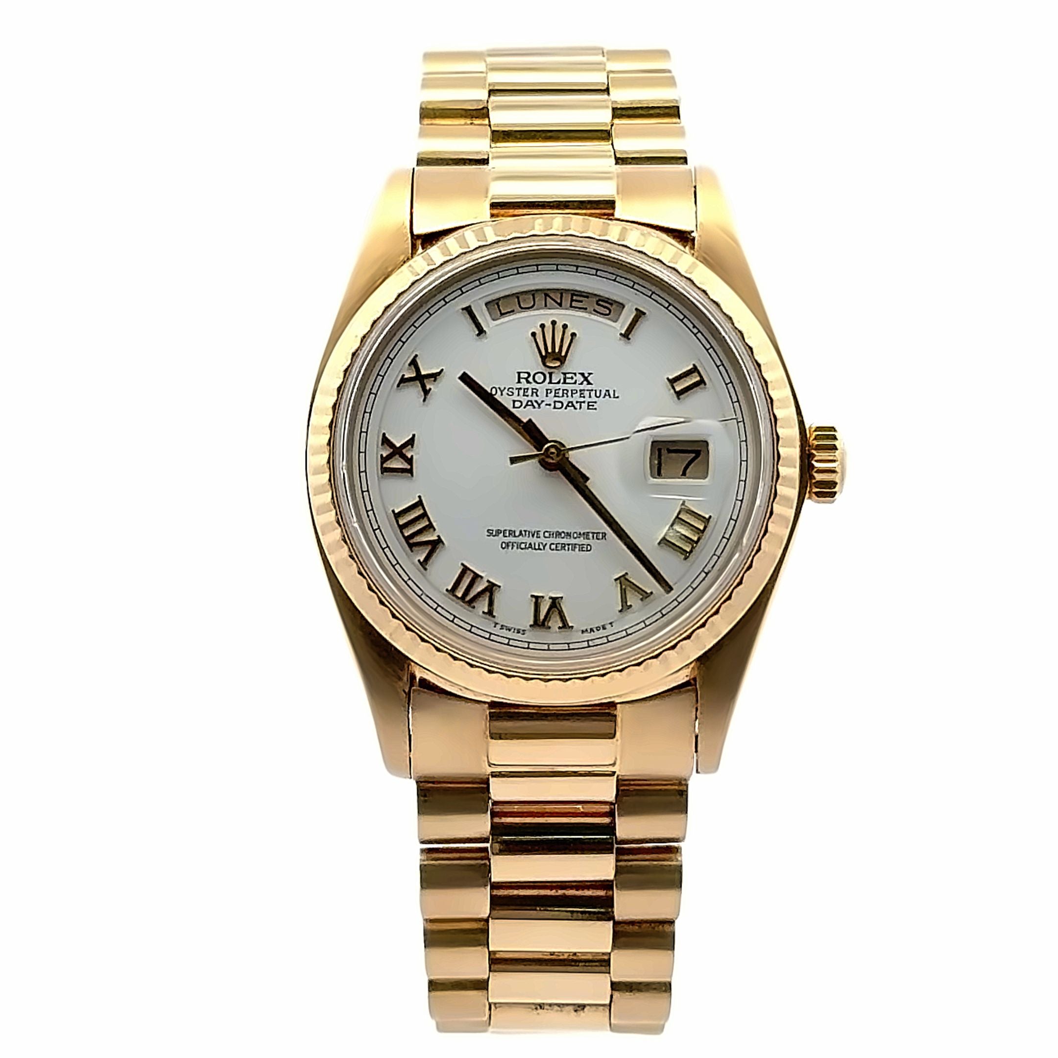 1974 Rolex Day-Datejust #1803 - Gold President White Roman Dial Spanish