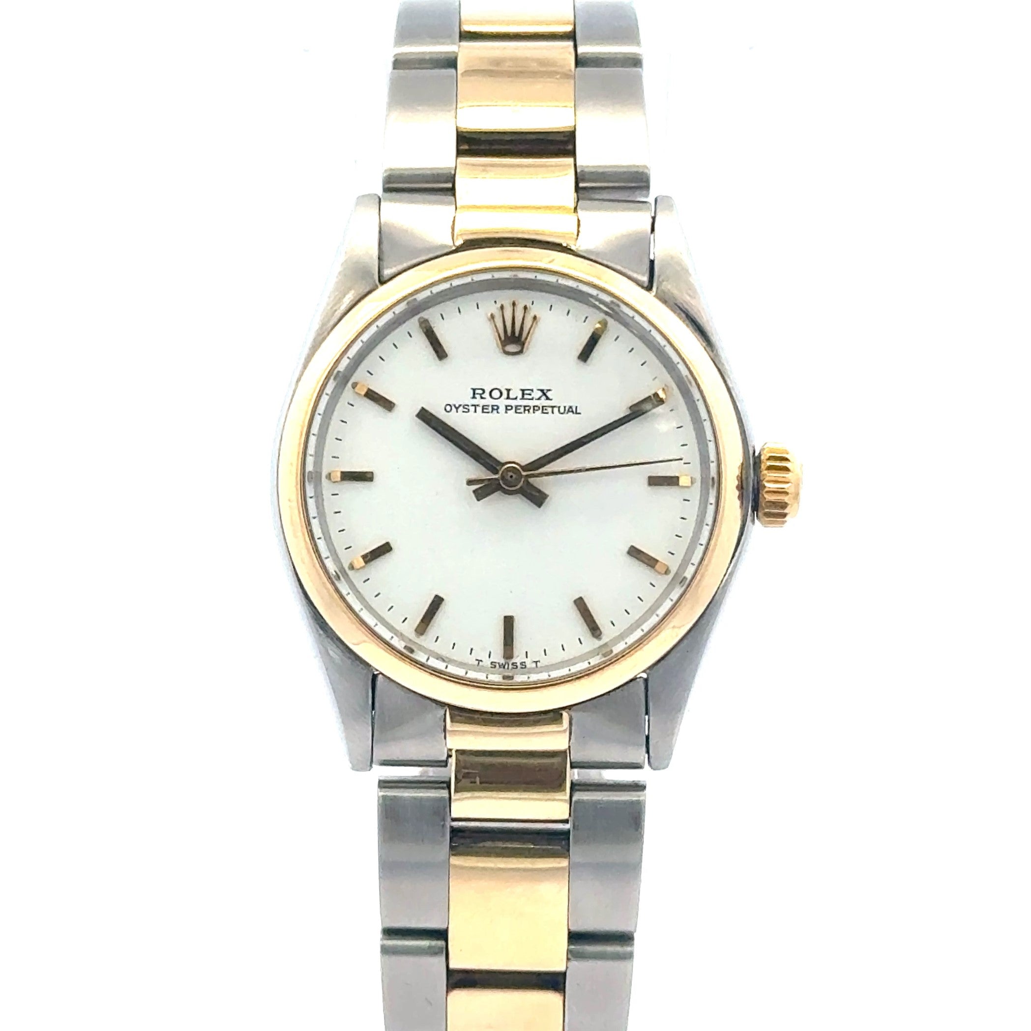 1969 Rolex Oyster Perpetual #6549 - Oyster Perpetual Two-Tone White Dial