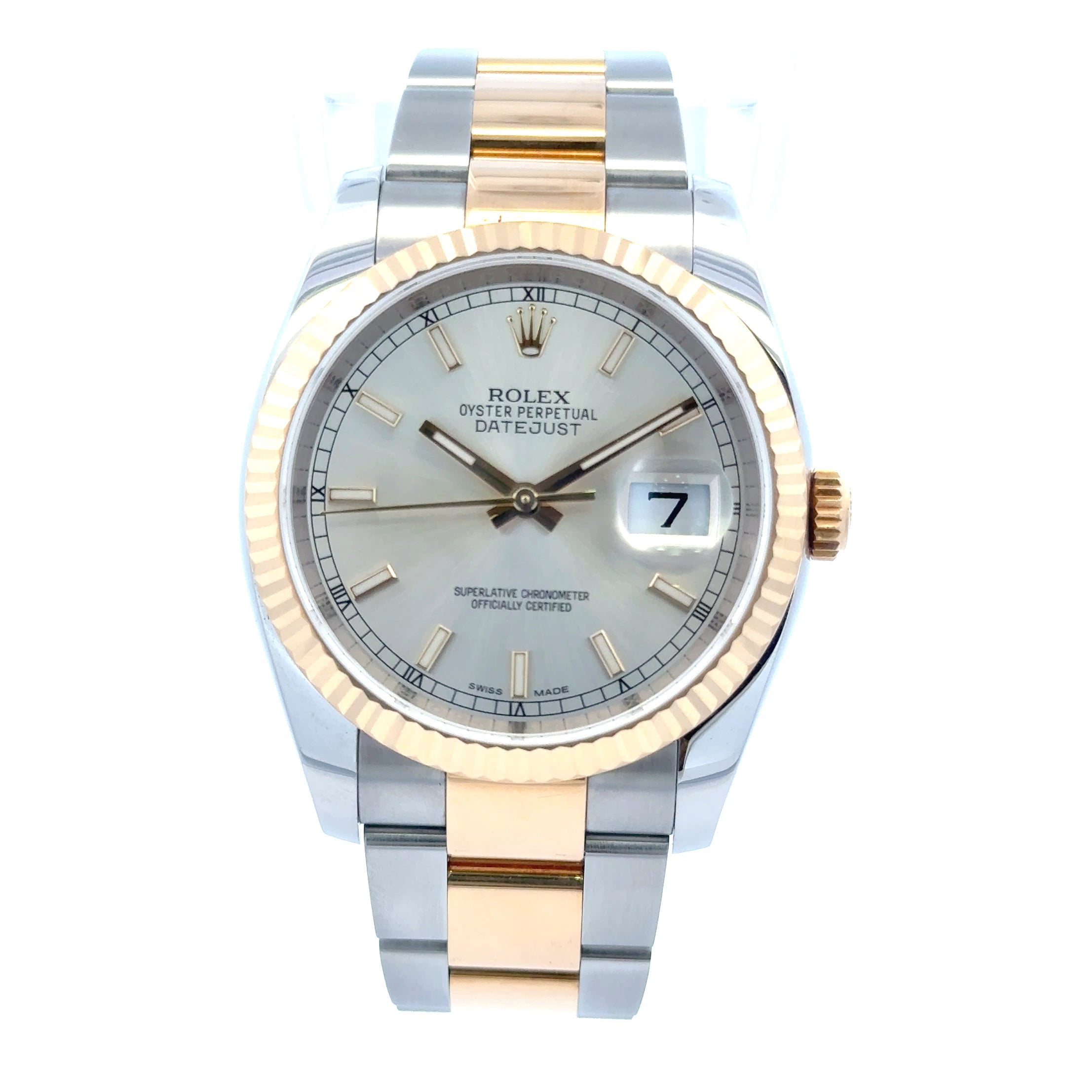 2016 Rolex Datejust #116233 - Oyster Perpetual Two-Tone Grey Dial