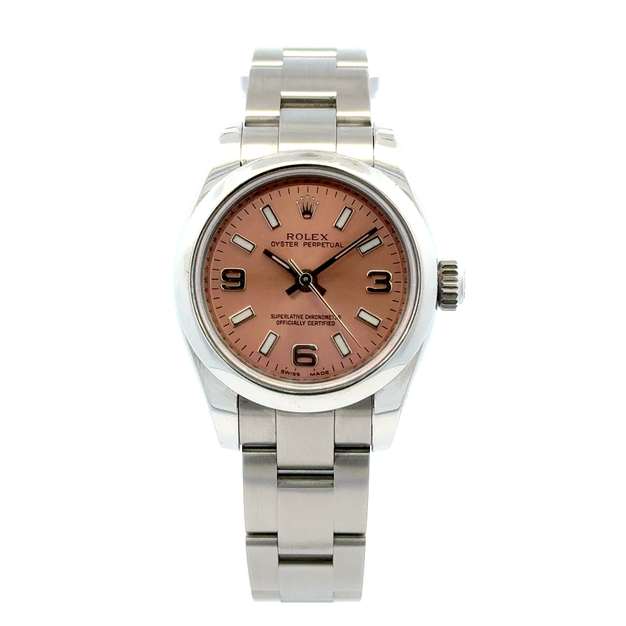 2009 Rolex Oyster Perpetual #176200 - Pink Dial Oyster Band