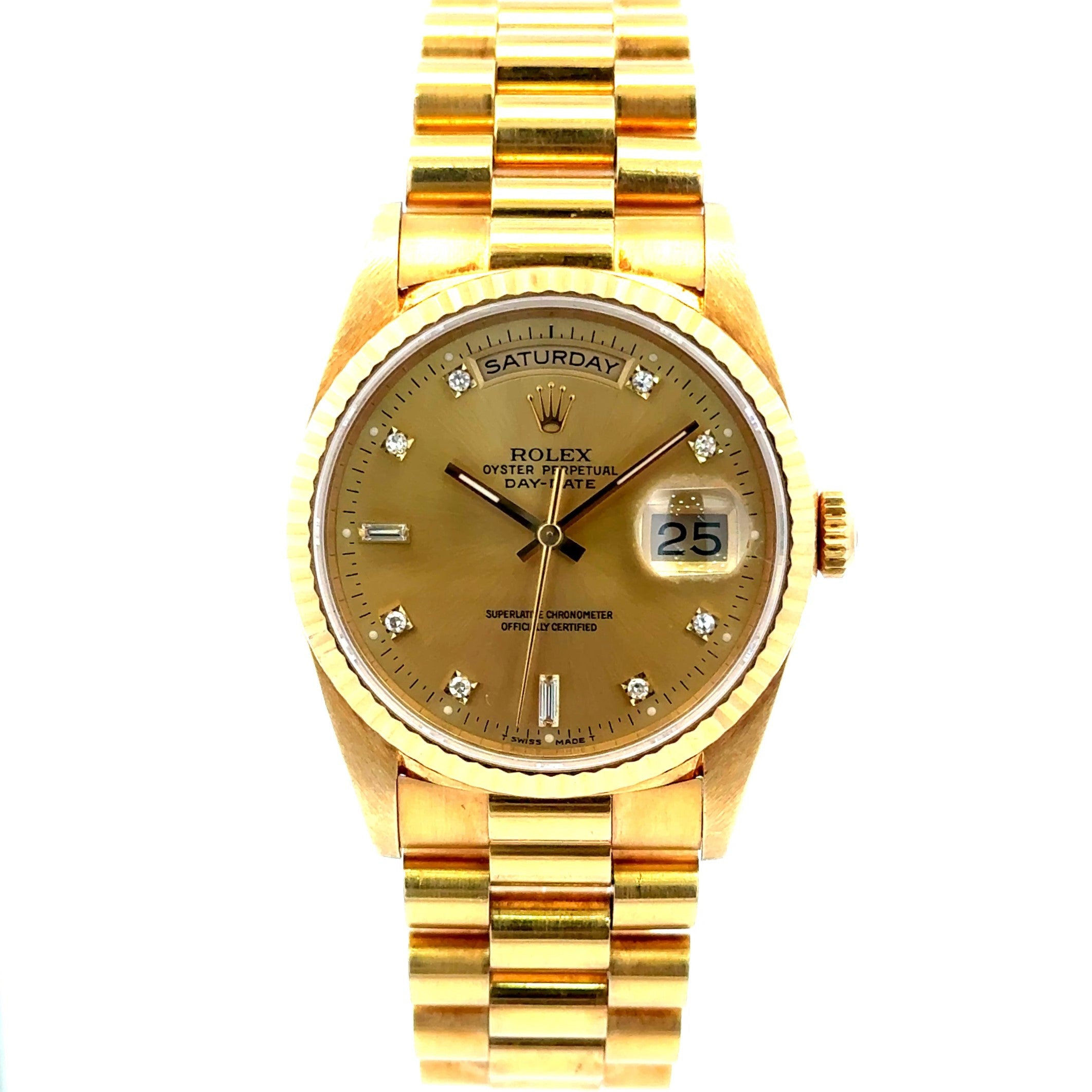 1991 Rolex Day-Date #18238 - President Diamond Dial