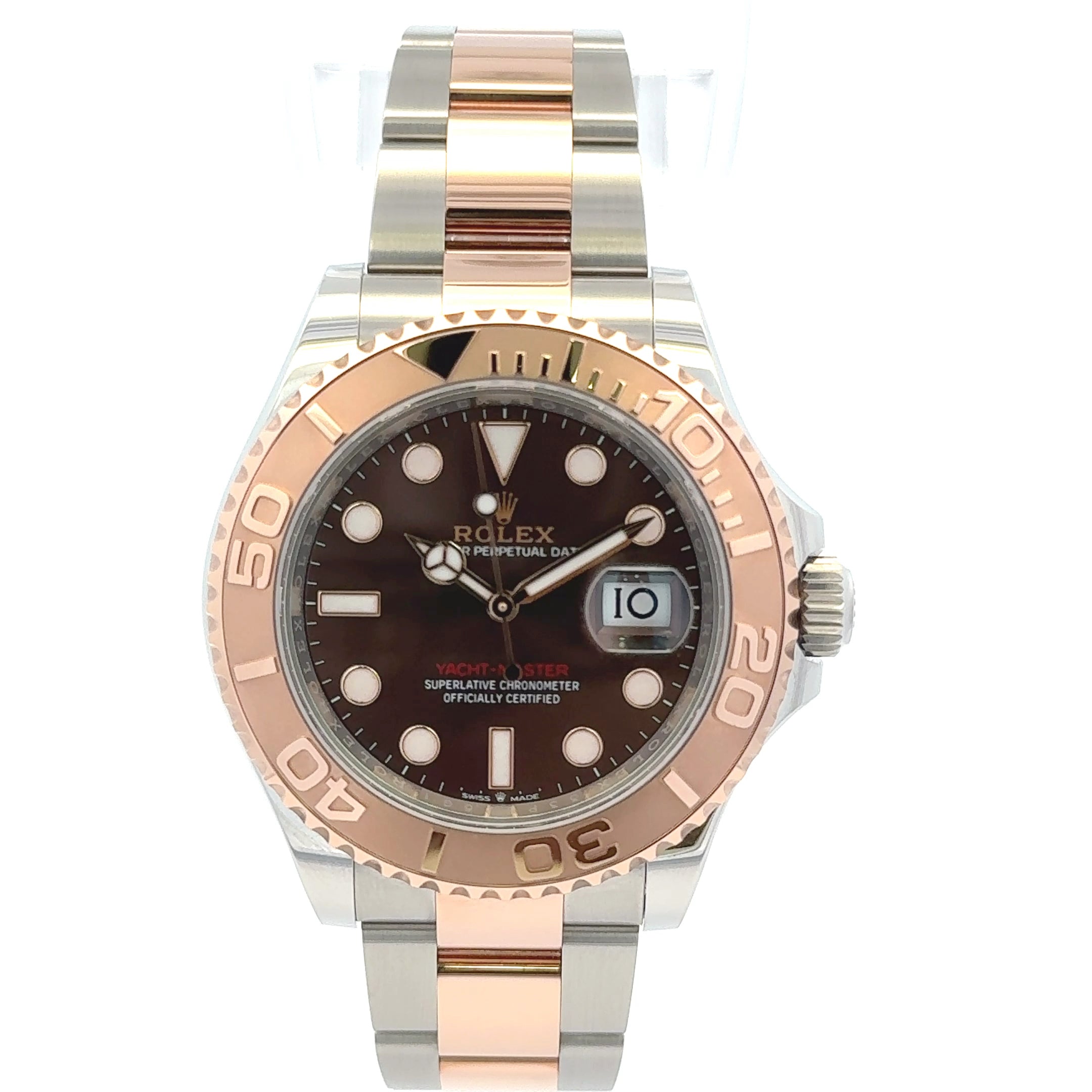 2024 Rolex Yacht-Master #126621 - Oyster Perpetual Date Two-Tone With Chocolate Dial