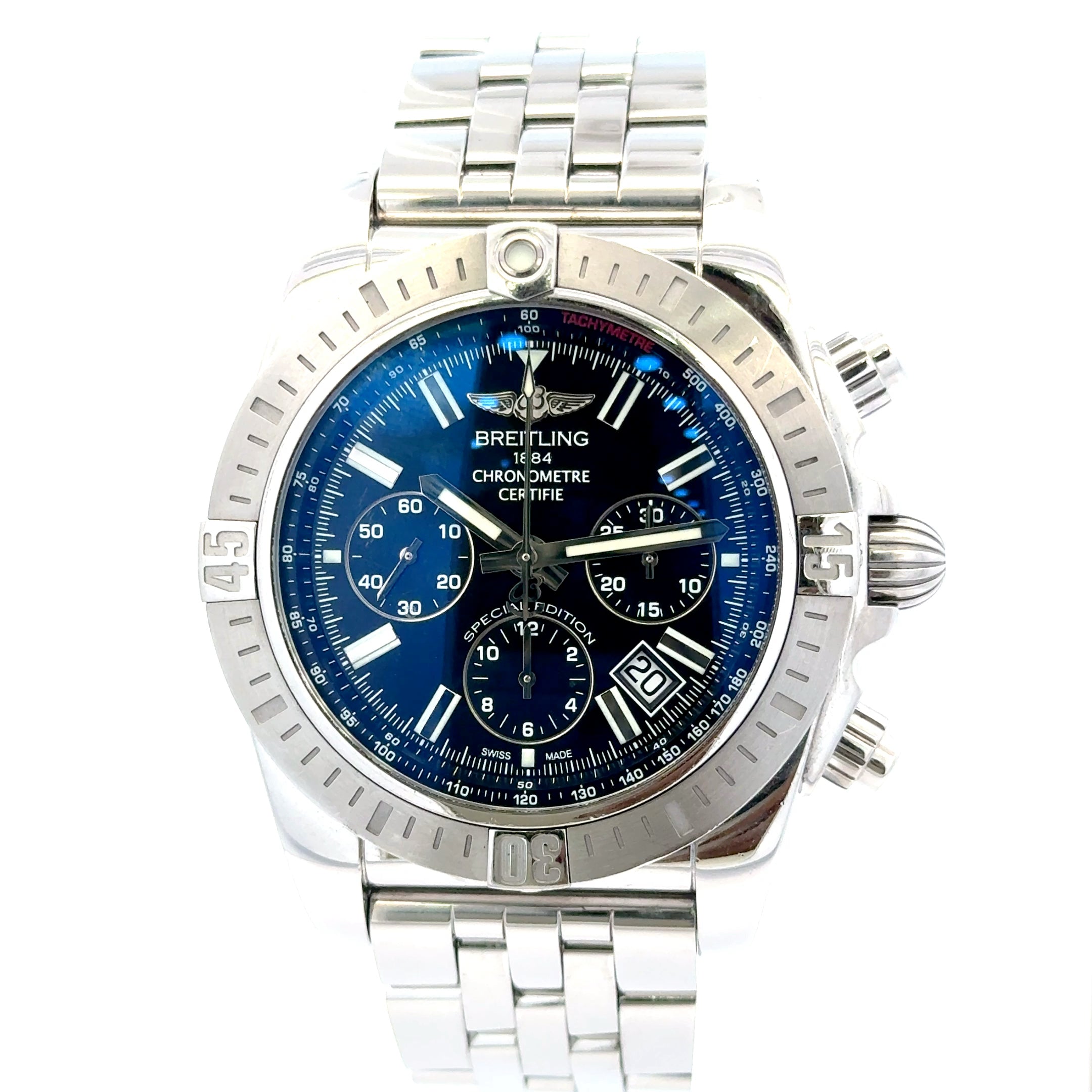 2018 Breitling Chronmetre #AP0115 - Certifie Blue Dial