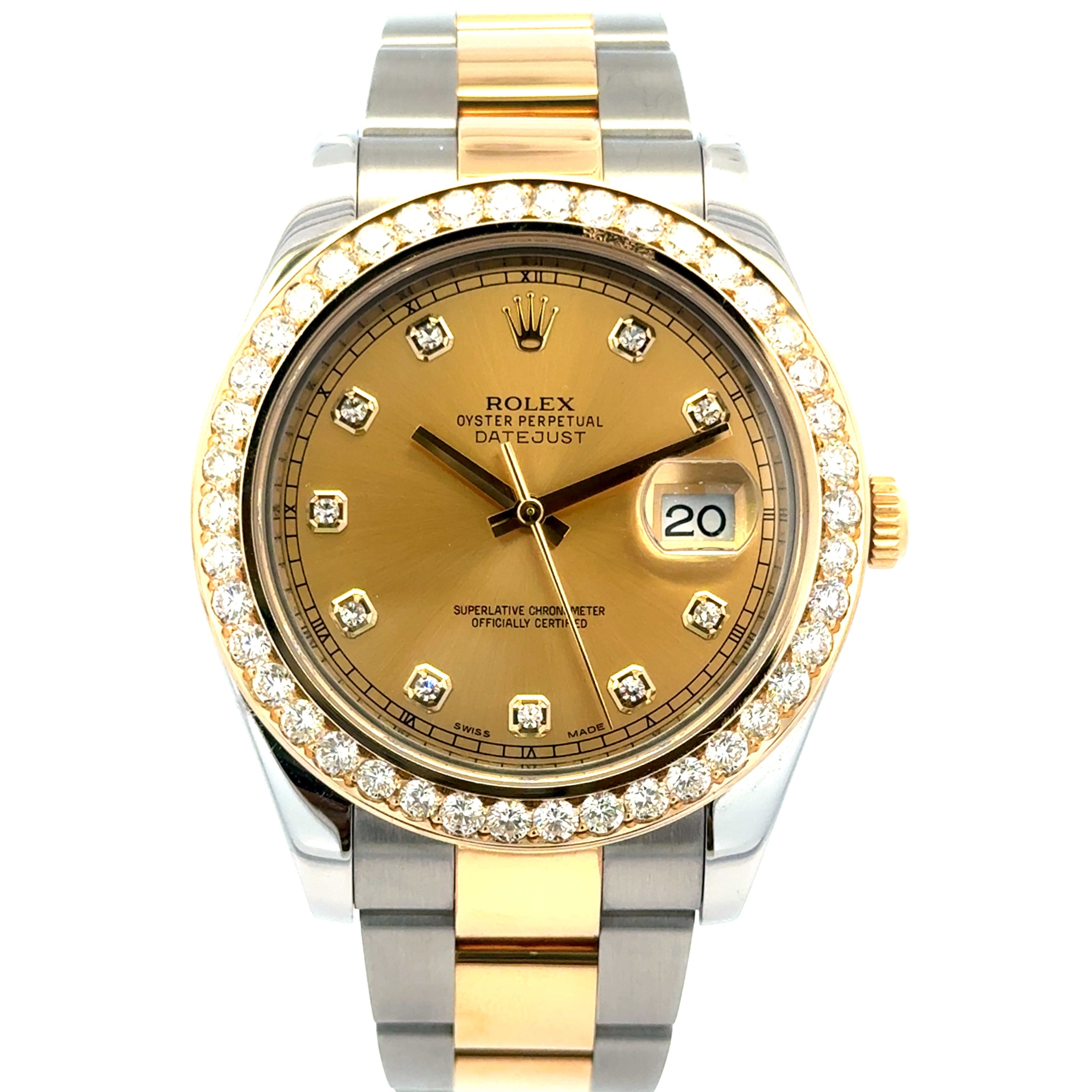 2019 Rolex Datejust II #116333 - Oyster Perpetual Two-Tone Diamond Dial