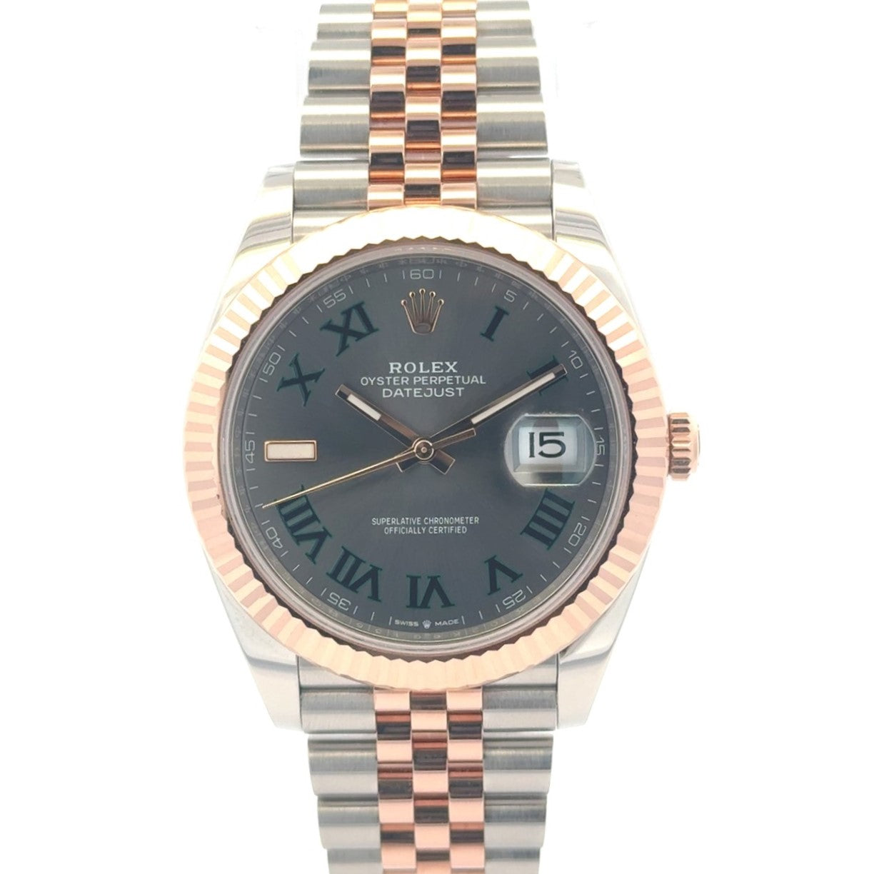 2023 Rolex Datejust #126331 -Rose Gold Silver Jubilee Wimbledon