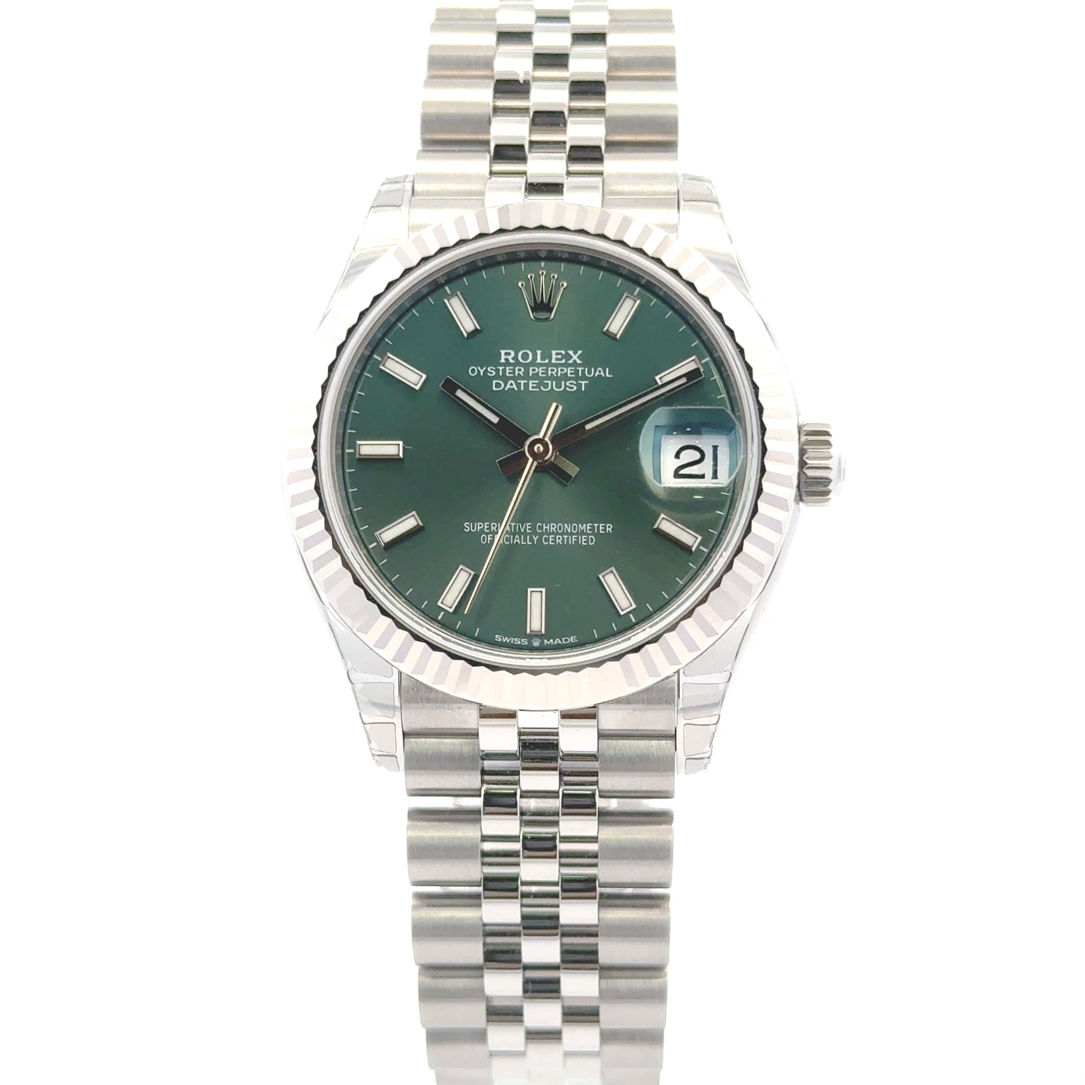 2023 Rolex Datejust #278274 - New Jubilee Oyster Perpetual, Green Dial