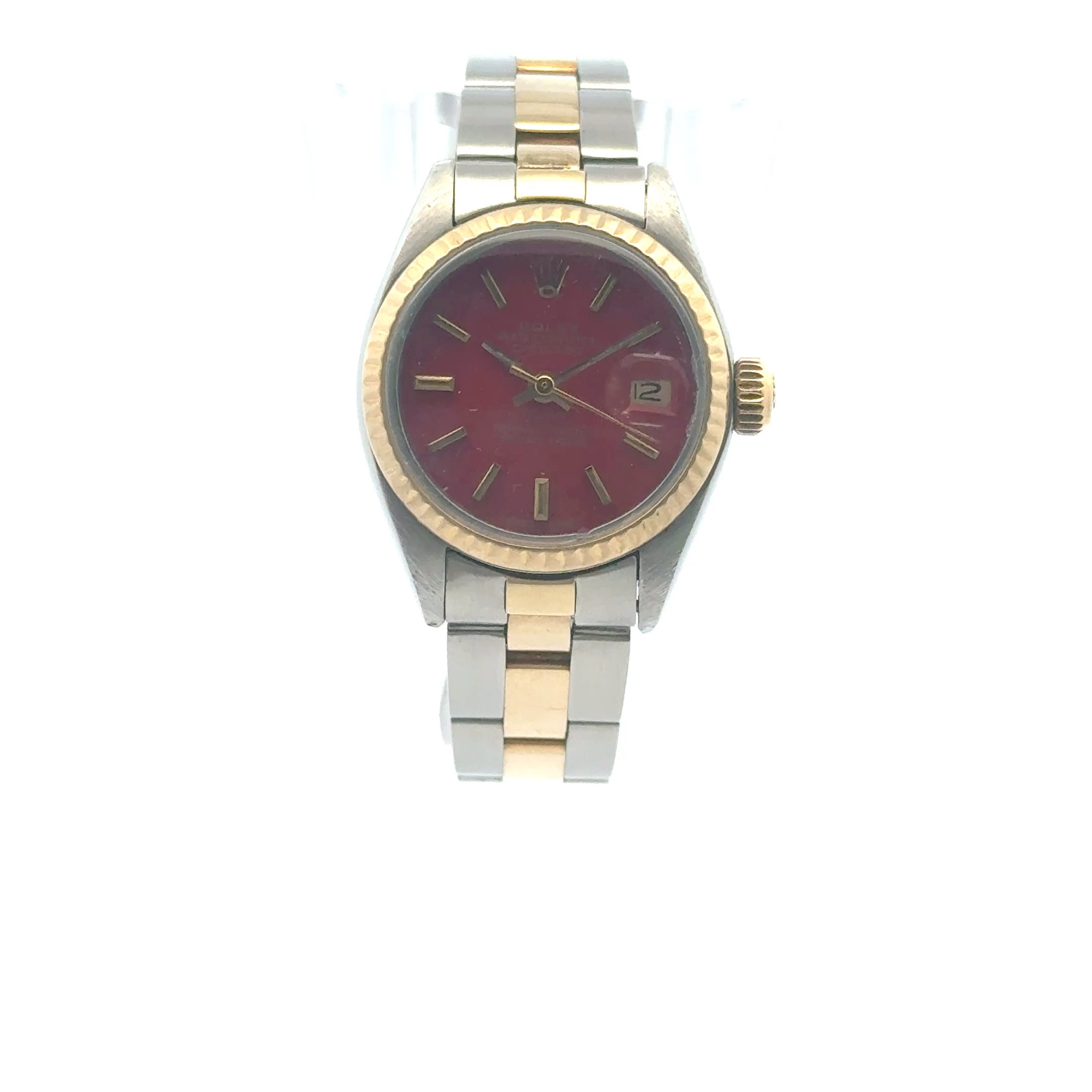 1979 Datejust #6917- Two Tone Oyster Band & Fluted Yellow Gold Bezel