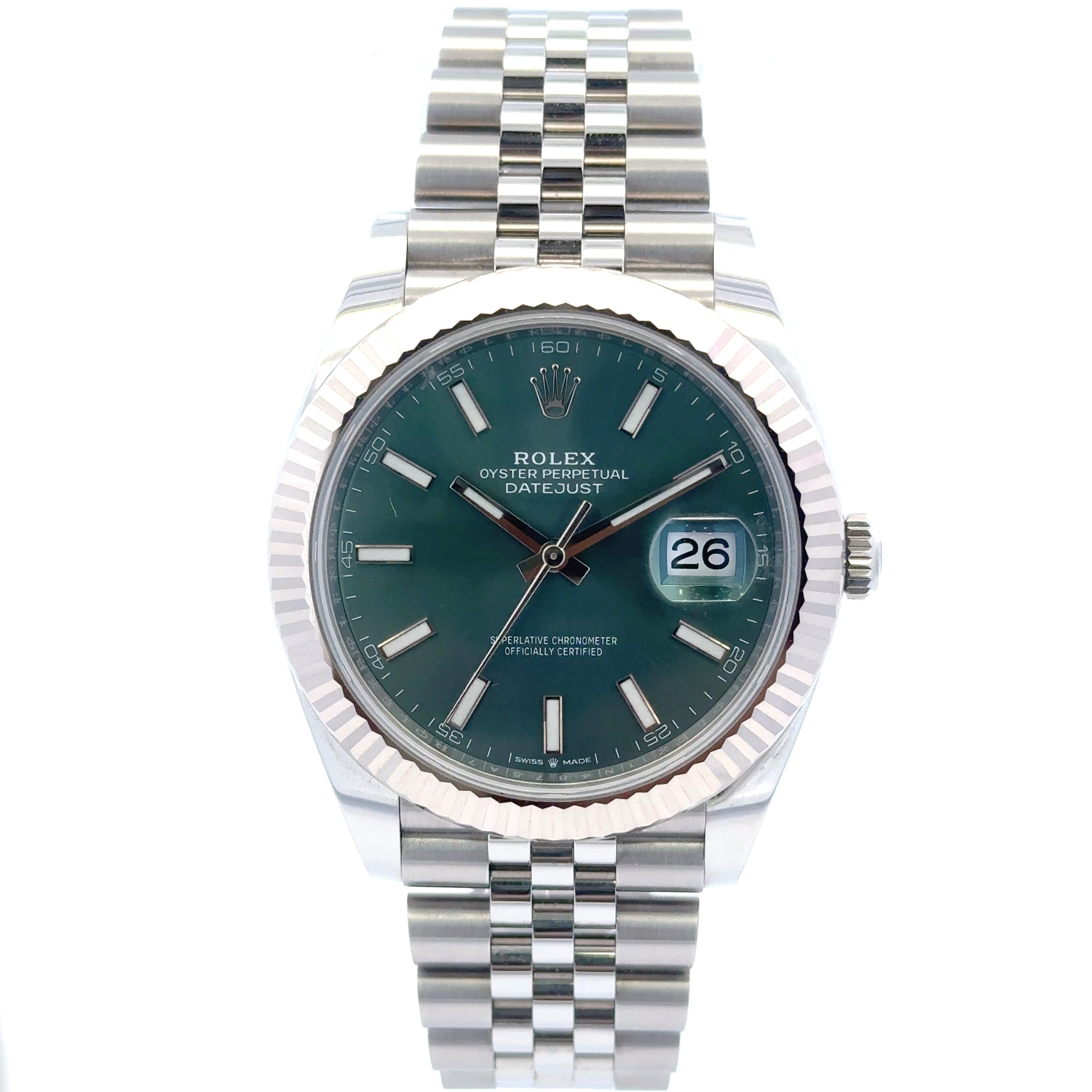 2023 Rolex Datejust #126334 - Oyster Perpetual Jubilee With Green Dial