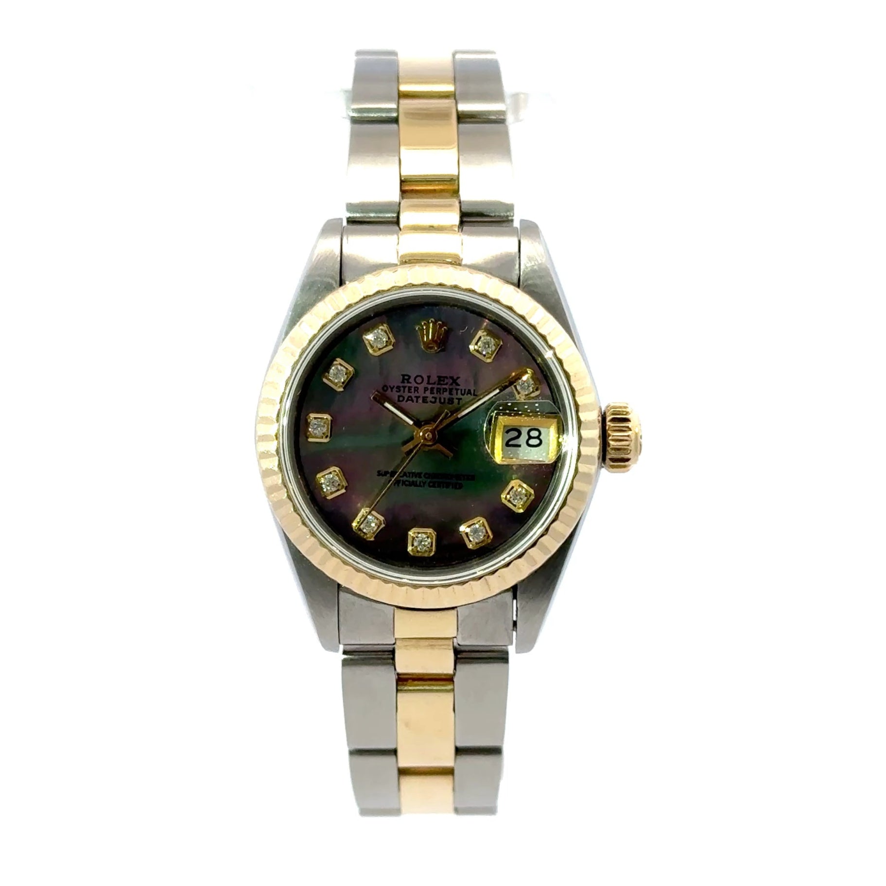 1984 Rolex Datejust #69173 - Oyster Perpetual Two-Tone With Green Dial