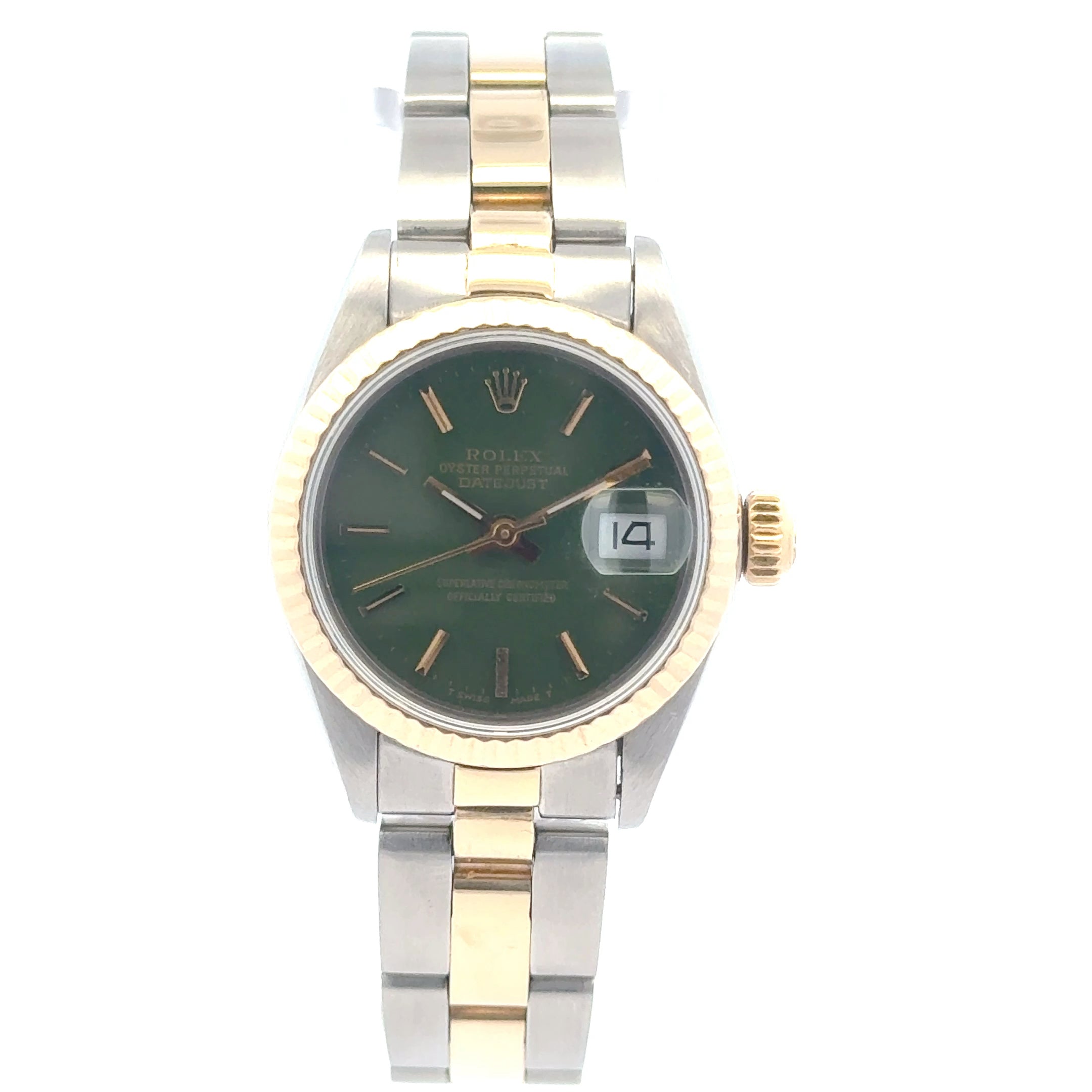 1984 Rolex Datejust #69173 - Oyster Perpetual Two-Tone With Green Dial