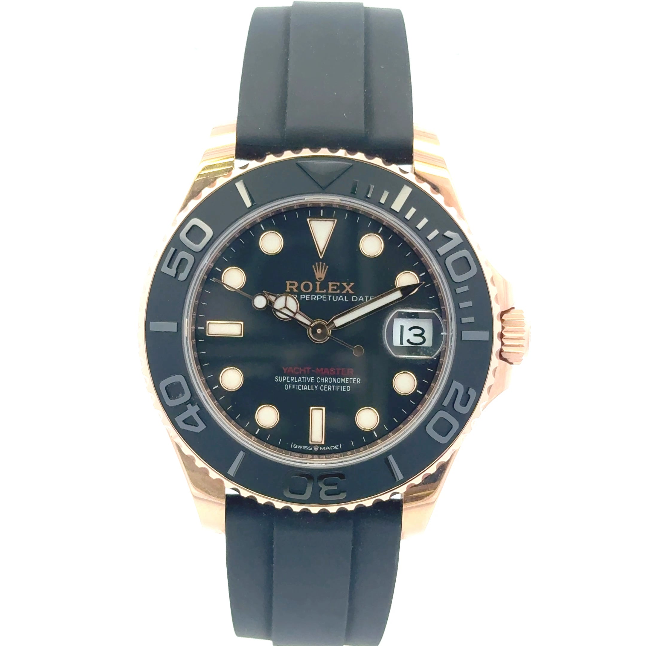 2021 Rolex Yacht-Master 2 #268655 - Black Dial & Bezel With Rubber Band