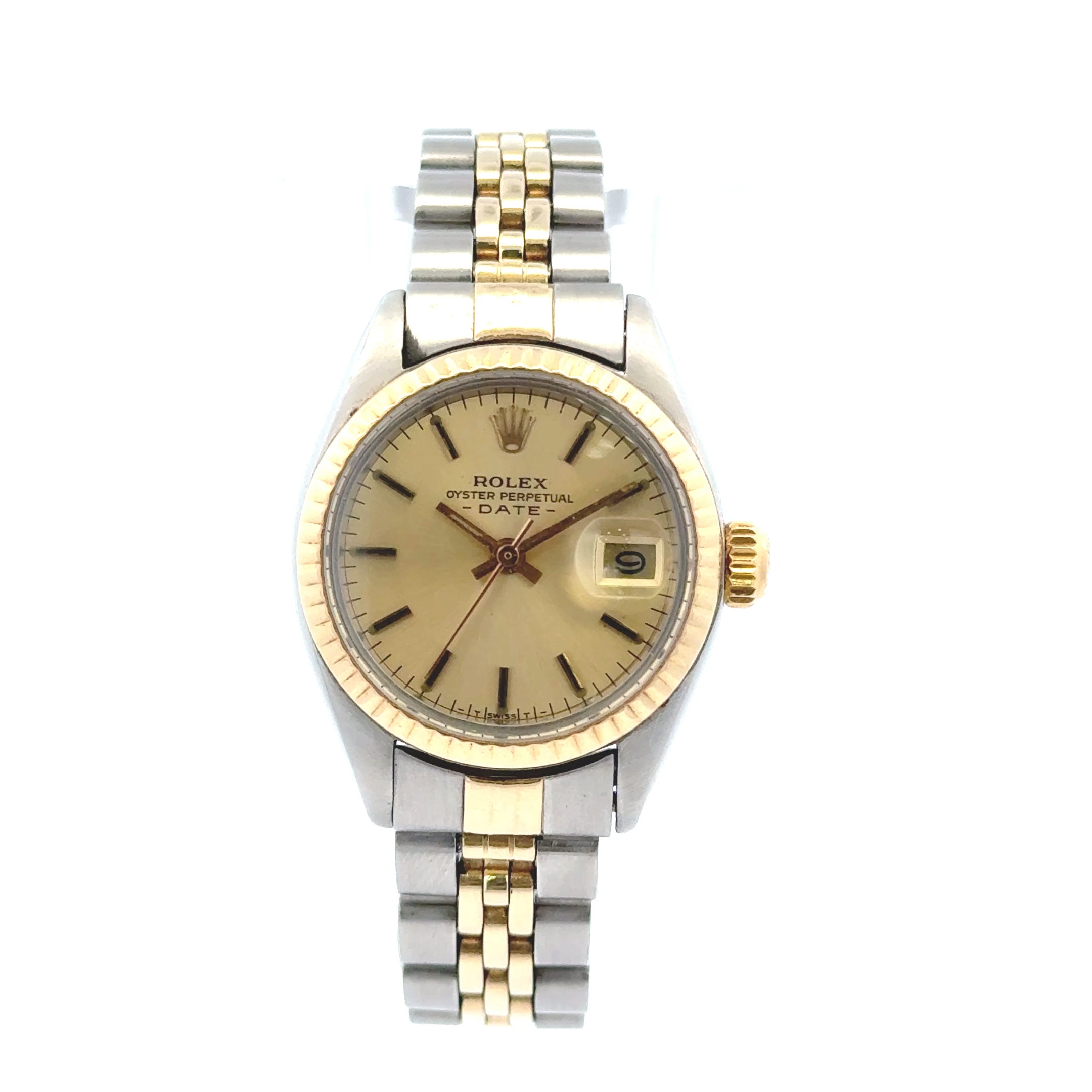 1979 Date #6917 - Two Tone Jubilee & Fluted Gold Bezel