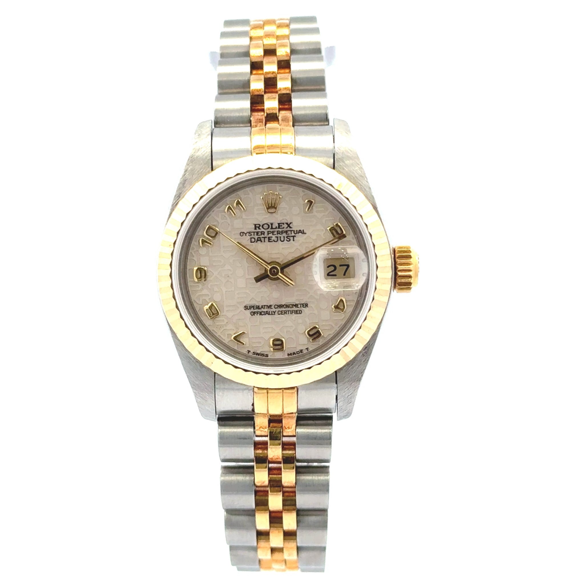 1991 Rolex Datejust #69173 - Oyster Perpetual Two-Tone Jubilee Patterned Dial