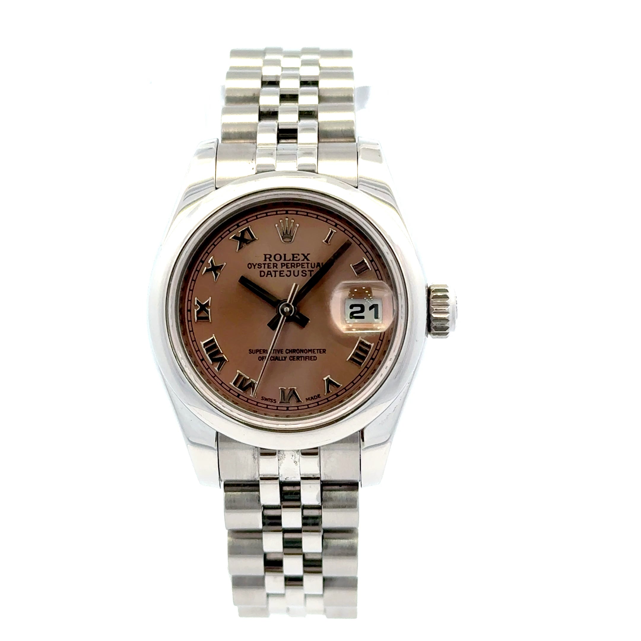 2007 Rolex Oyster Perpetual #179160 - Datejust Jubilee Pink Dial with Roman Numerals