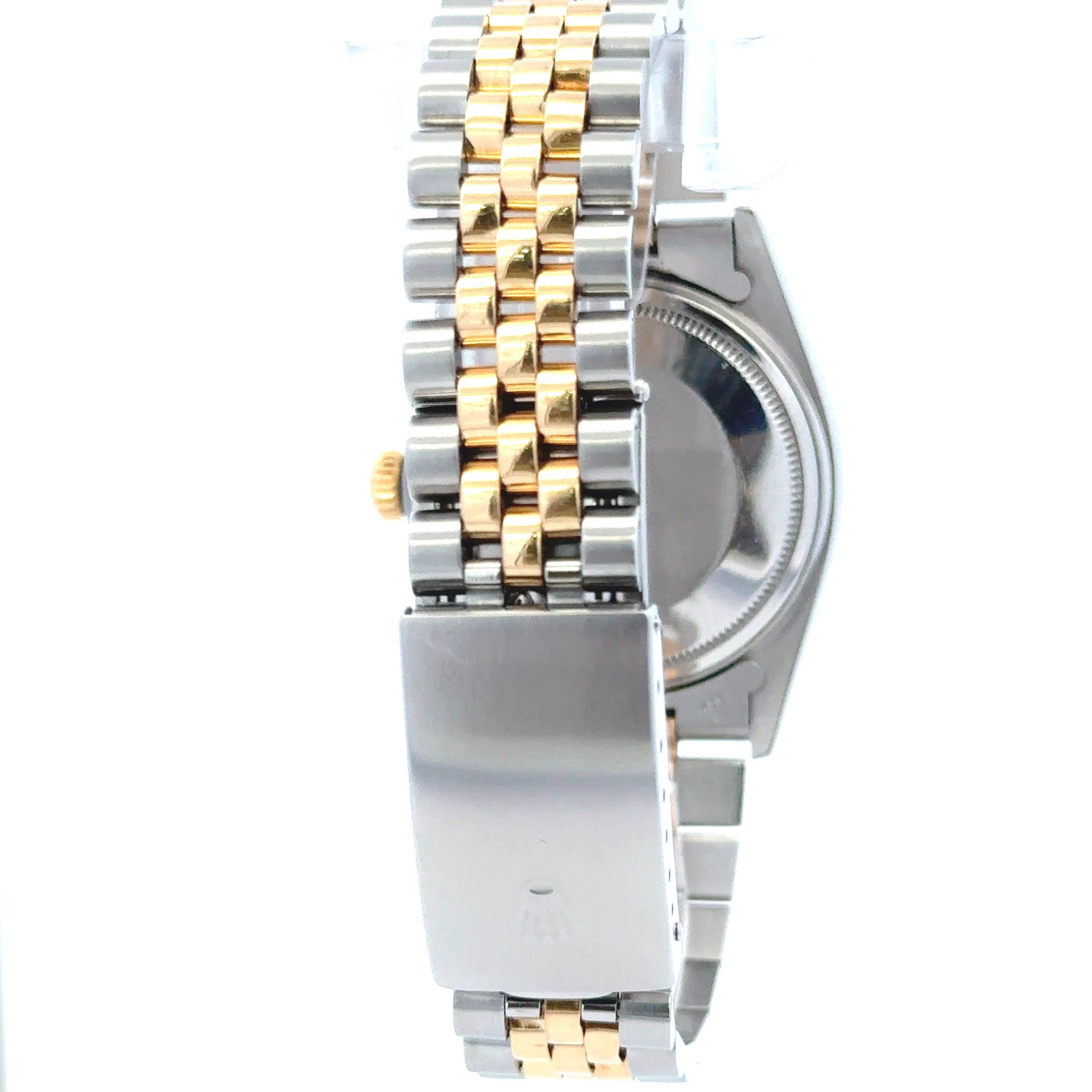 1981 Rolex Datejust #16013 - Oyster Perpetual Two-Tone Jubilee, White Mother Of Pearl With Diamonds