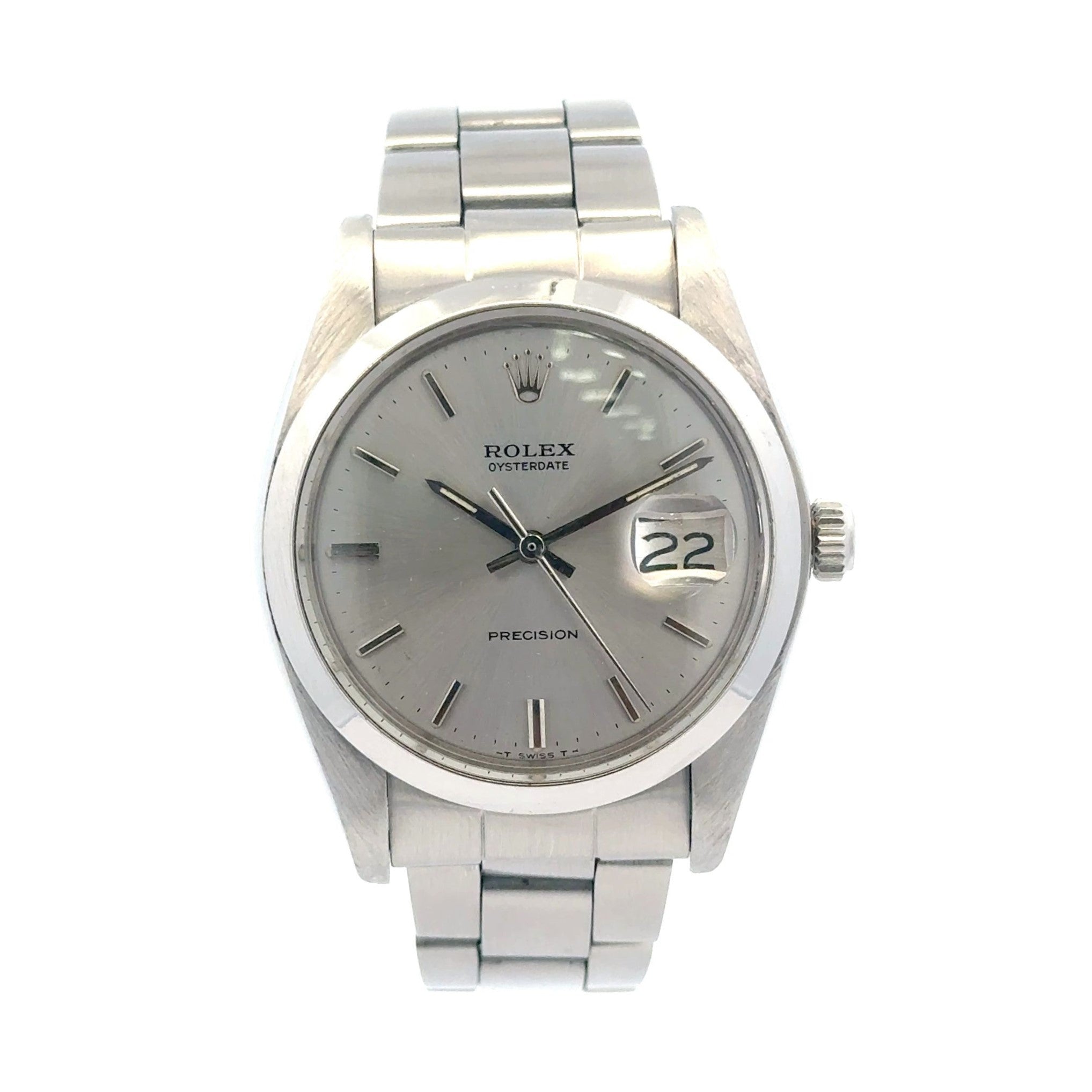 1960 Rolex Date #6694 - Oyster Perpetual Grey/Silver Dial