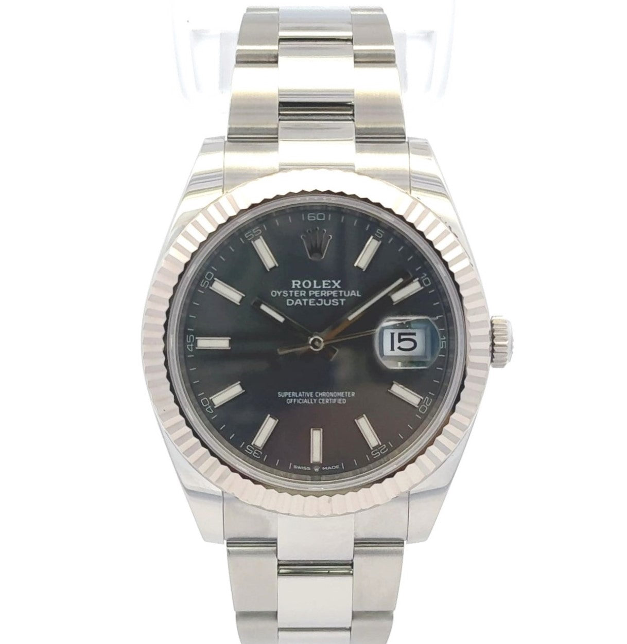 2020 Rolex Datejust #126334 Silver Oyster Bracelet with Silver Bezel