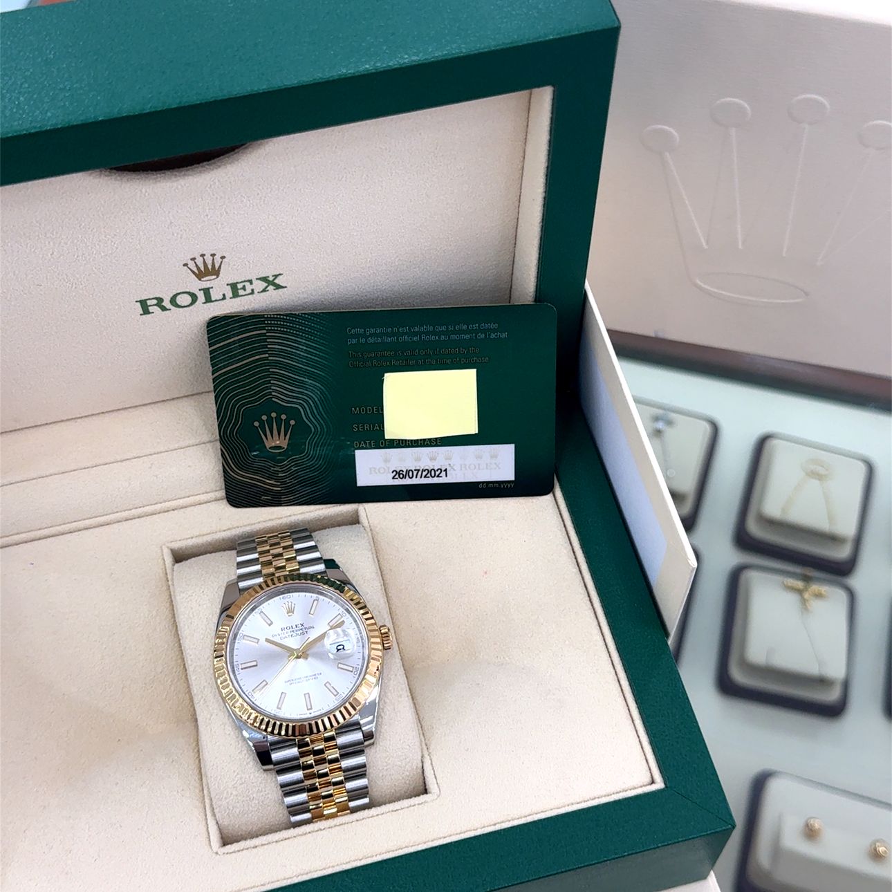 2021 Rolex Datejust #126333 - Gold and Silver Jubilee Bracelet with Gold Bezel