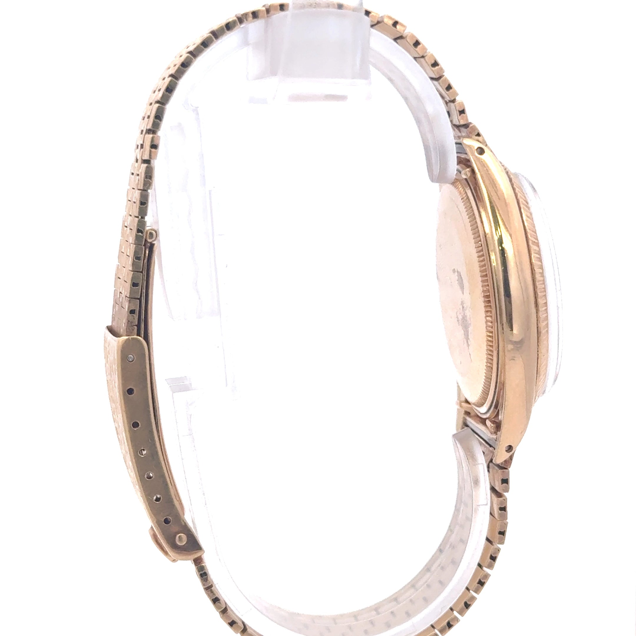 1959 Date #1509- Original All 18k Yellow Gold Brick-Style