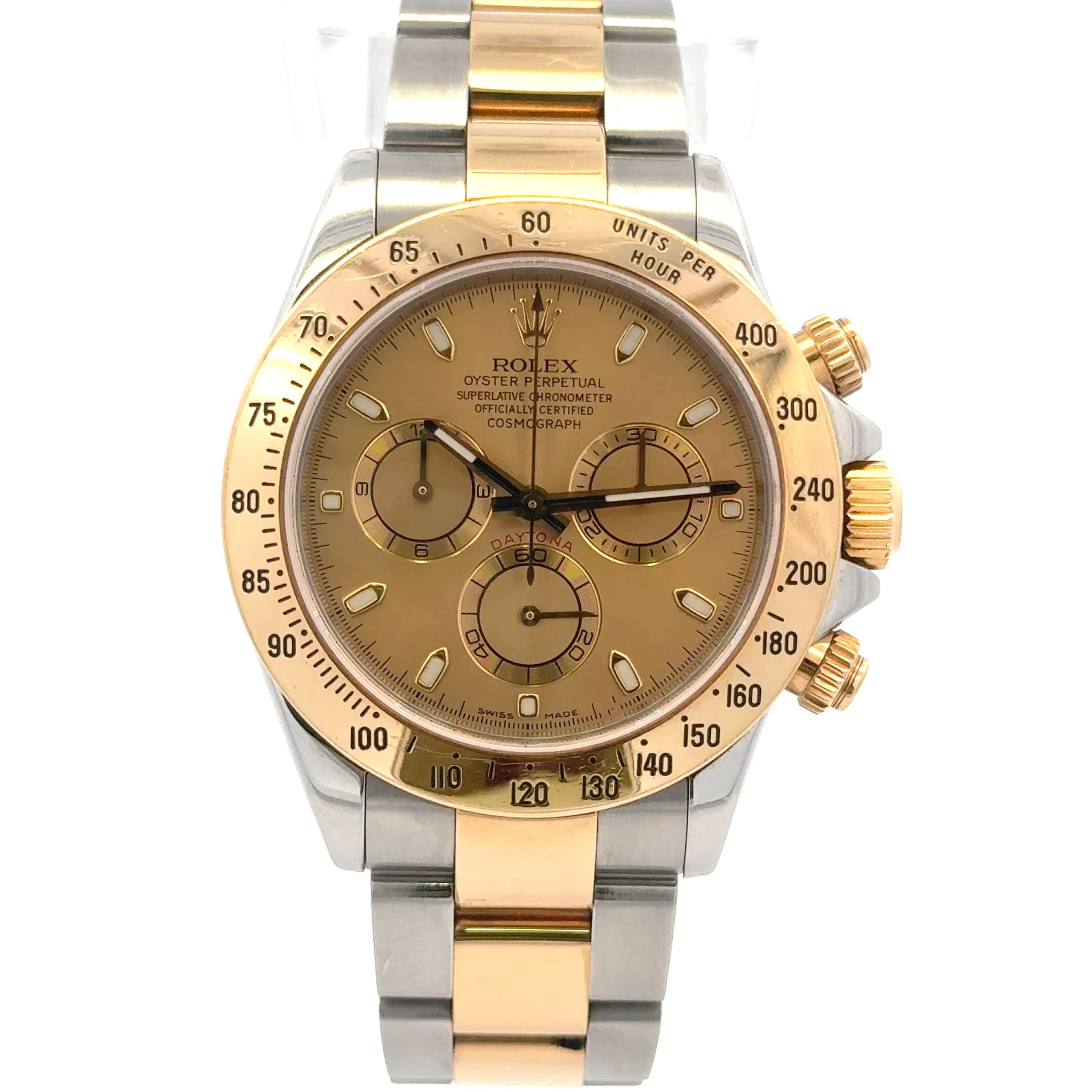 2006 Rolex Daytona #116523- Two Tone Oyster Band, Cosmograph, Champaign Dial