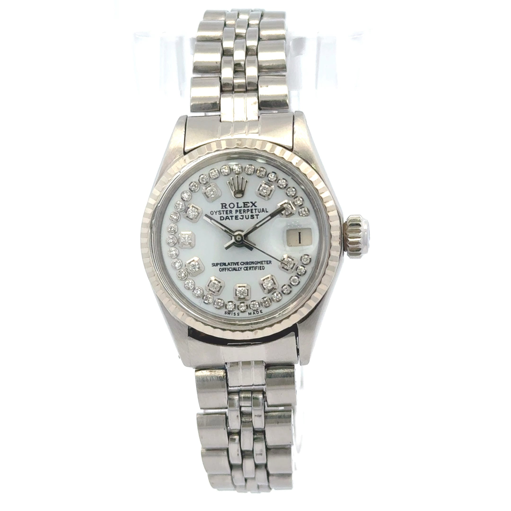 1969 Datejust #6517 - Stainless Jubilee, Diamond Dial, & Fluted Bezel