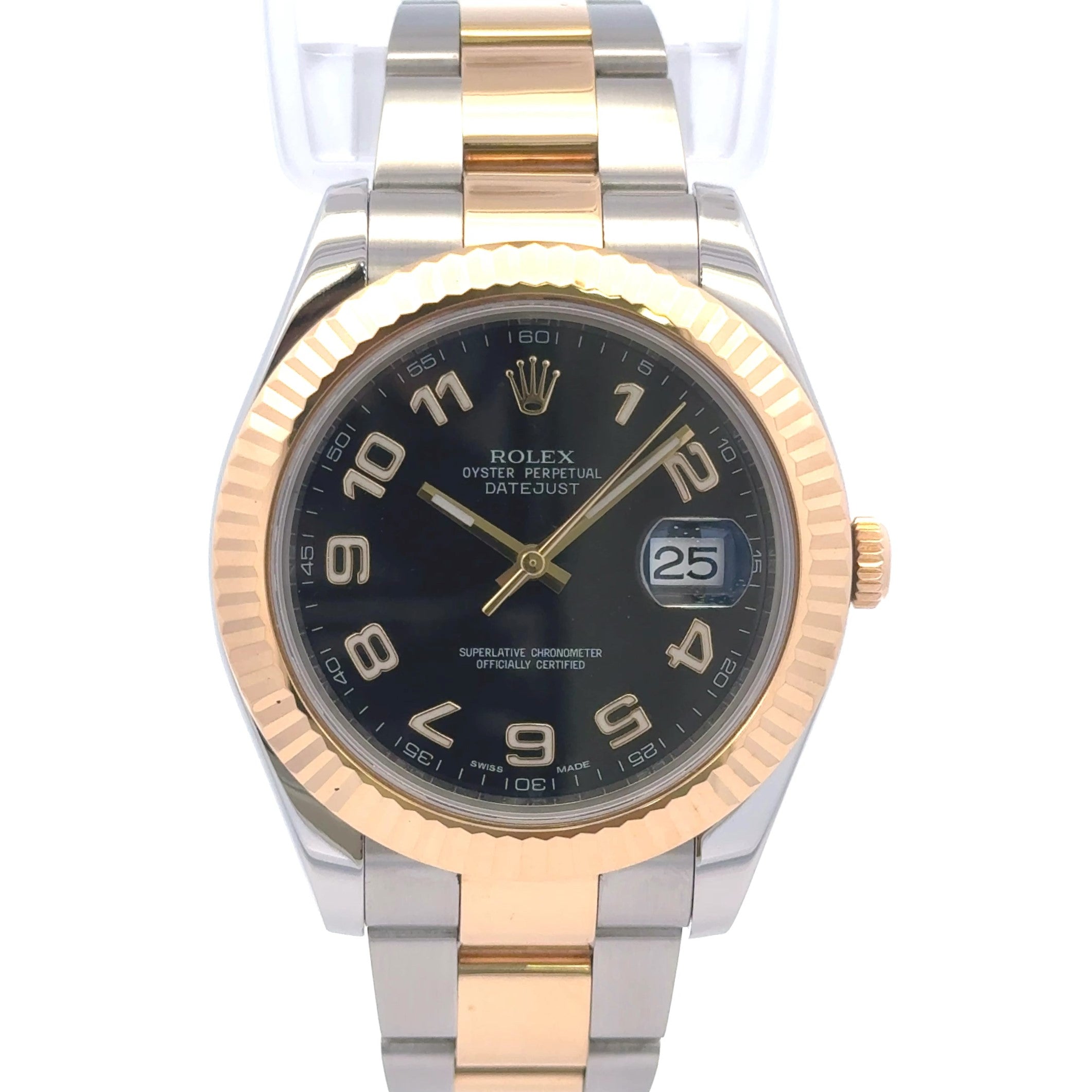 2011 Rolex Datejust #116333 - Oyster Two Tone 41mm Gold Fluted Bezel