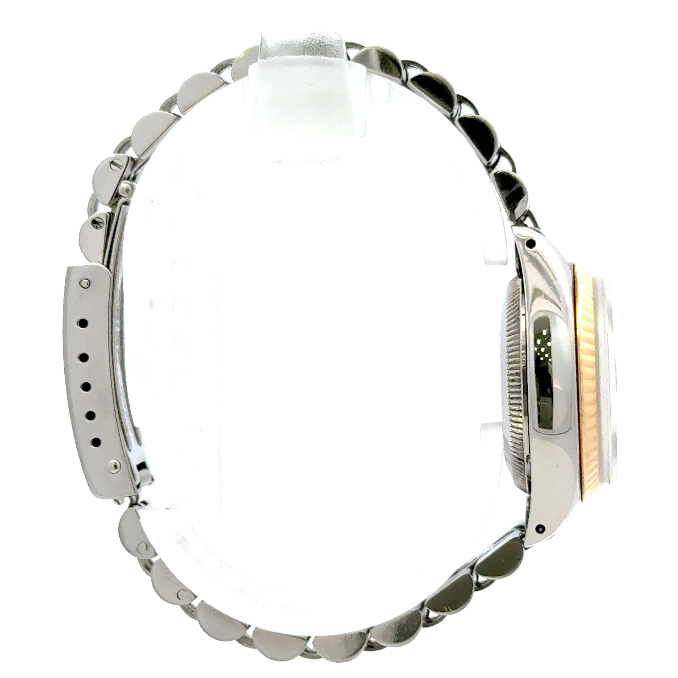 1975 Date #6917 - Stainless Jubilee & Fluted Gold Bezel