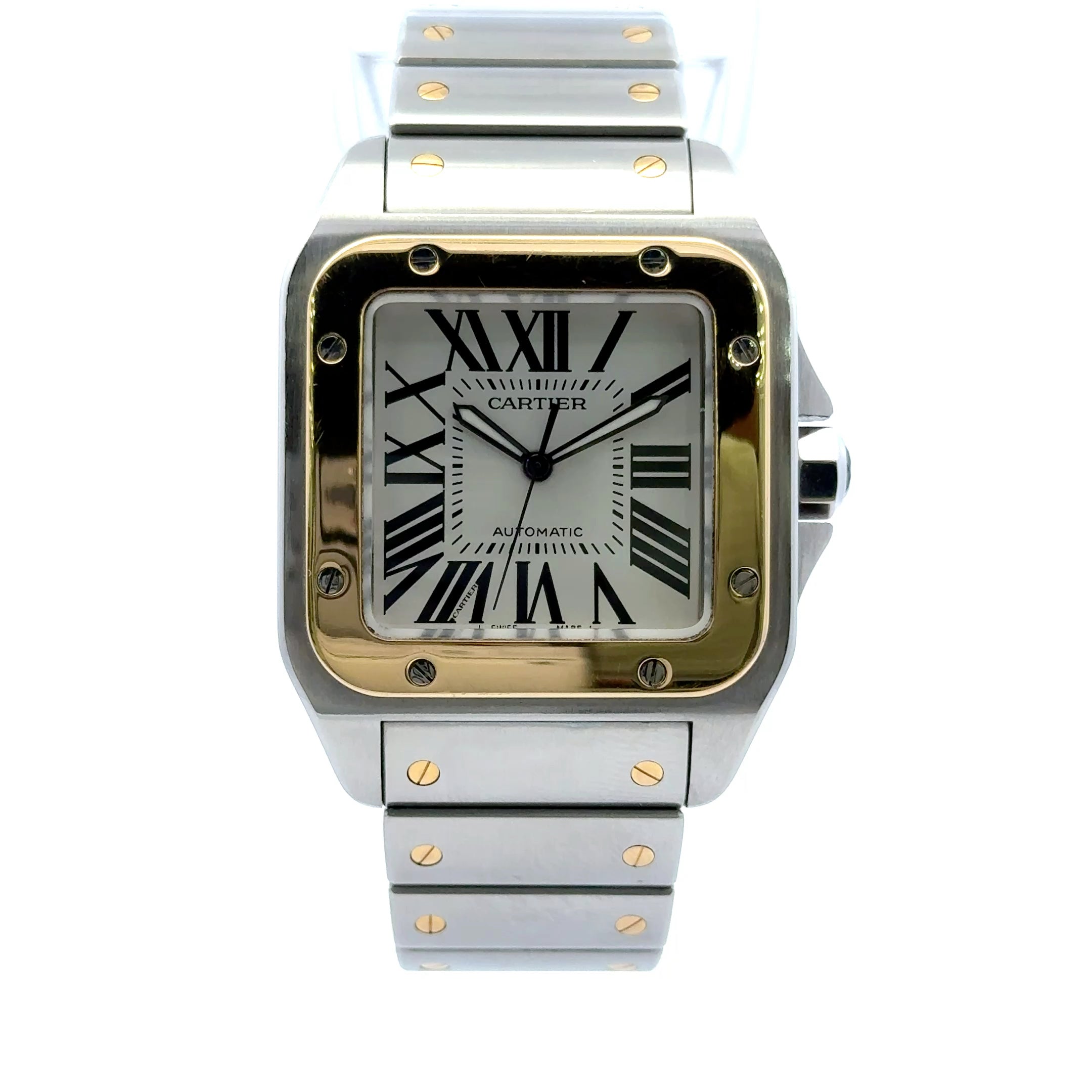 Cartier Santos 100 Large Size #2656 - Steel & 18k Yellow Gold